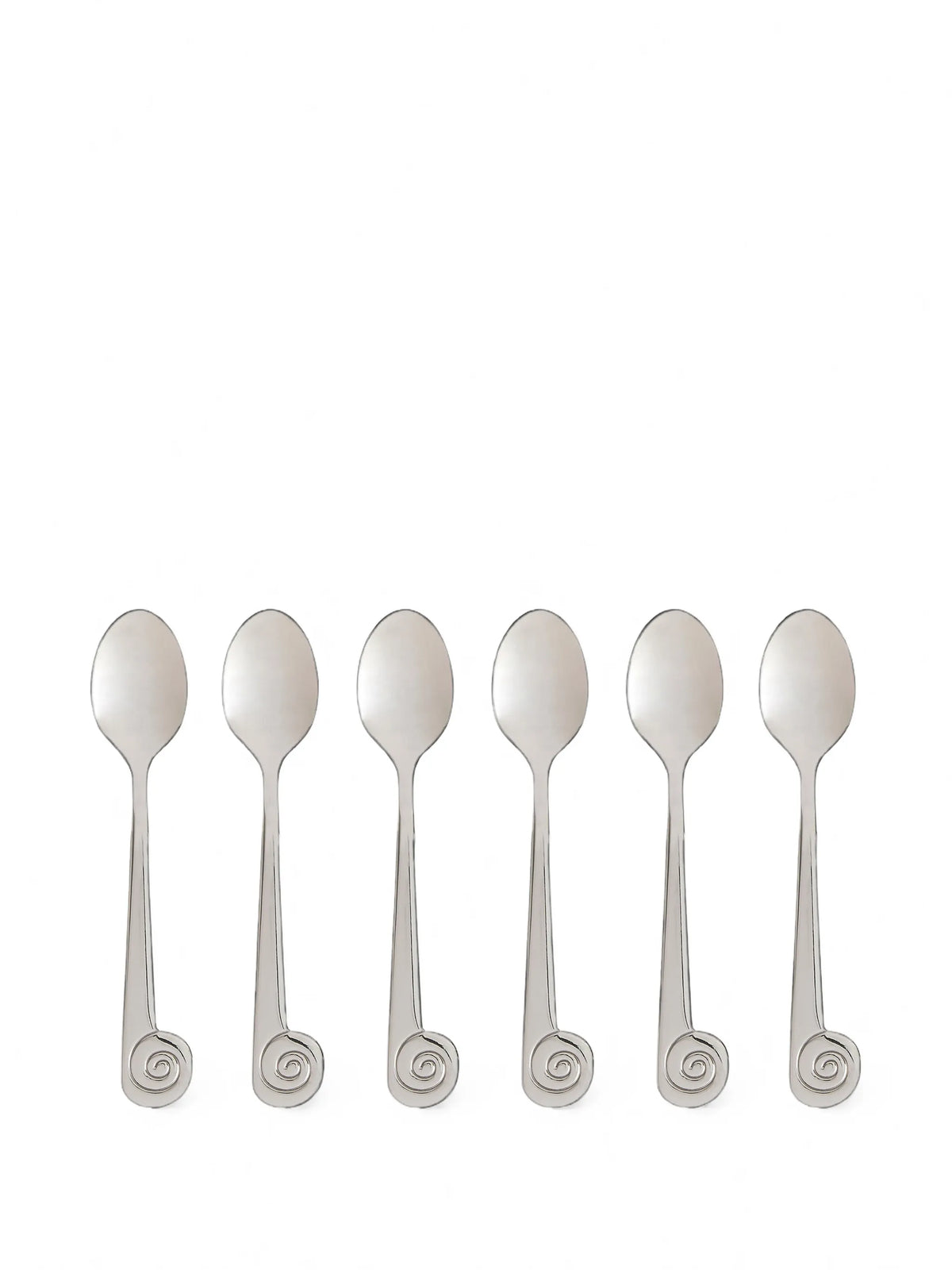 scrolled lescargot dessert spoons (six setting)