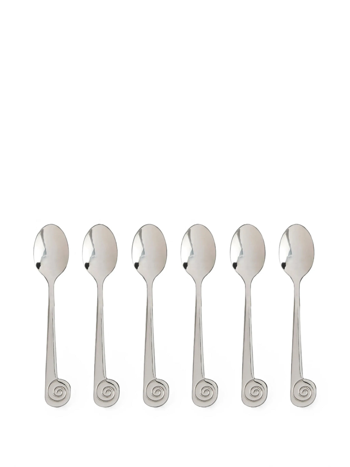 scrolled lescargot dessert spoons (six setting)