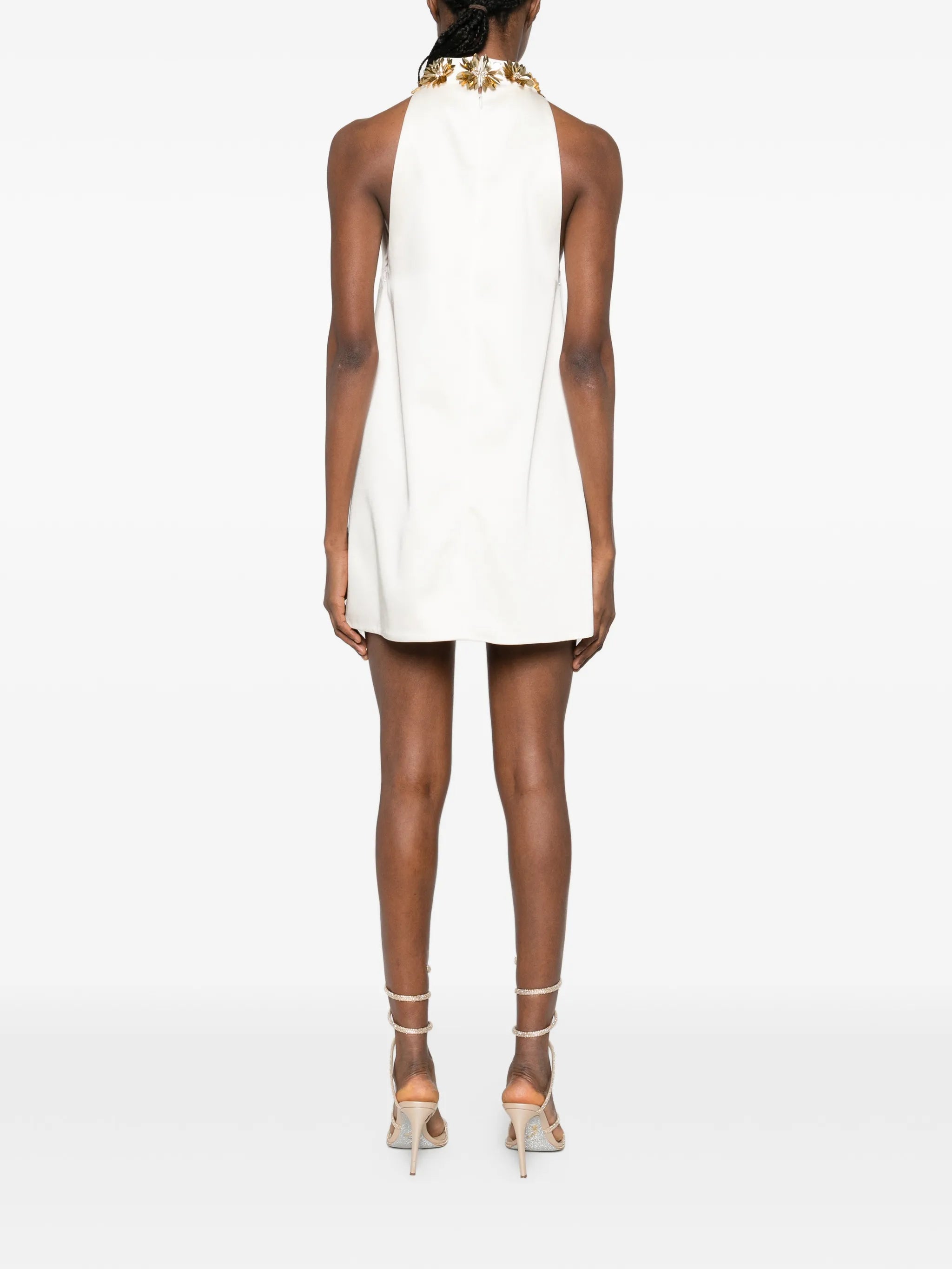 Giacinta flower-embellishment mini dress