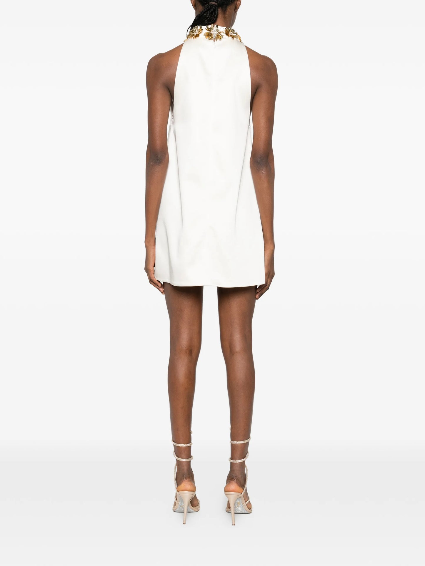 Giacinta flower-embellishment mini dress