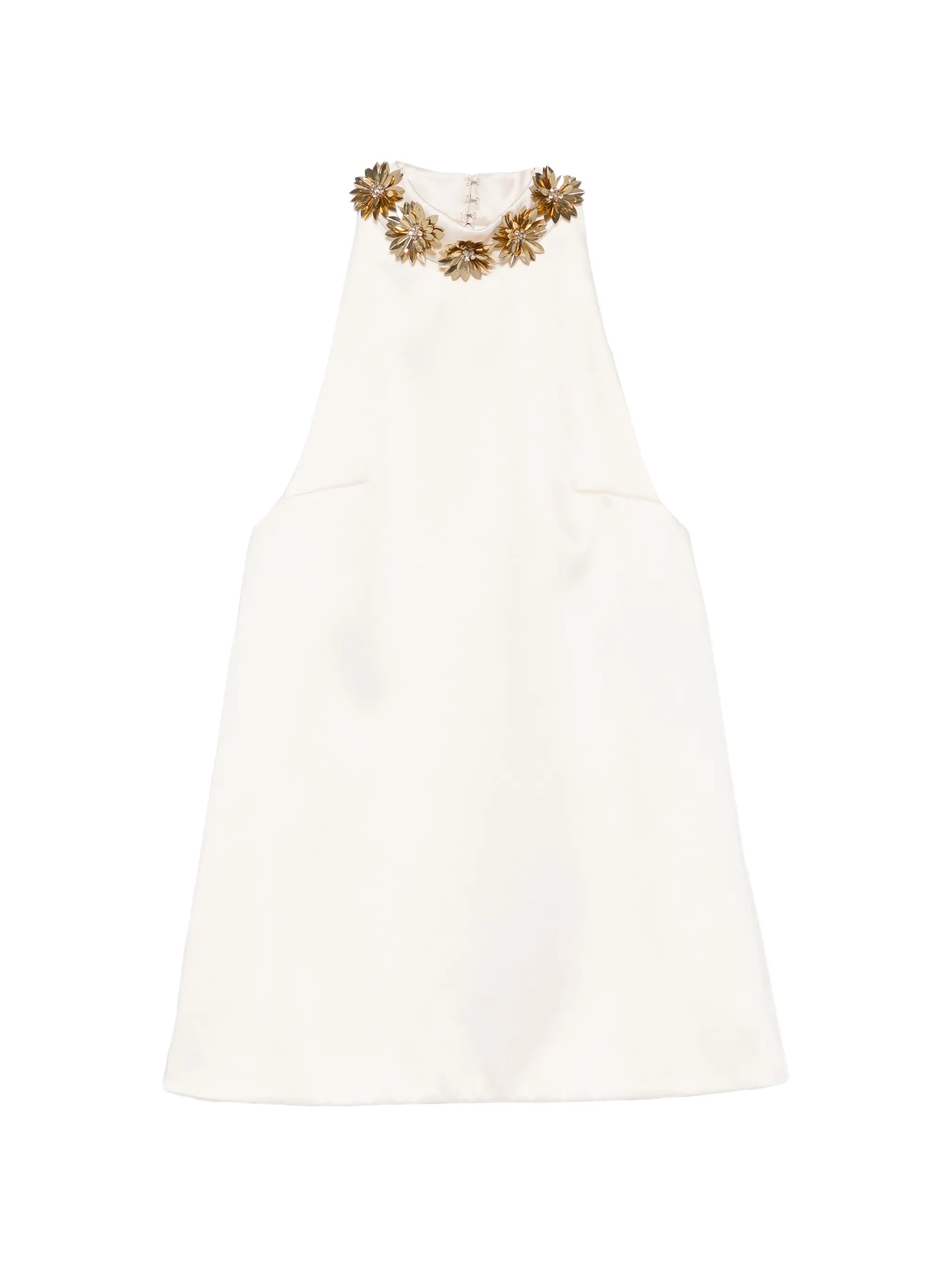 Giacinta flower-embellishment mini dress