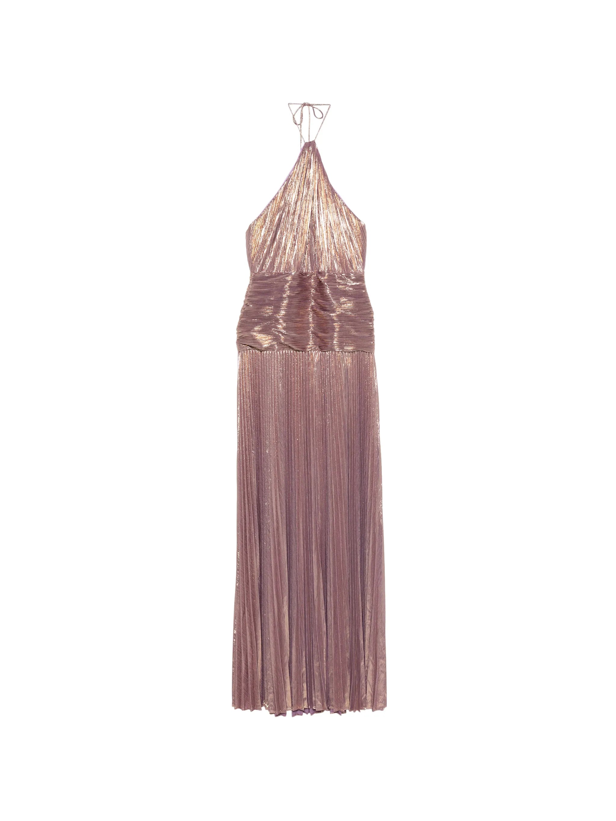 Thalia pleated maxi dress