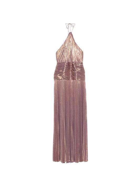 Thalia pleated maxi dress