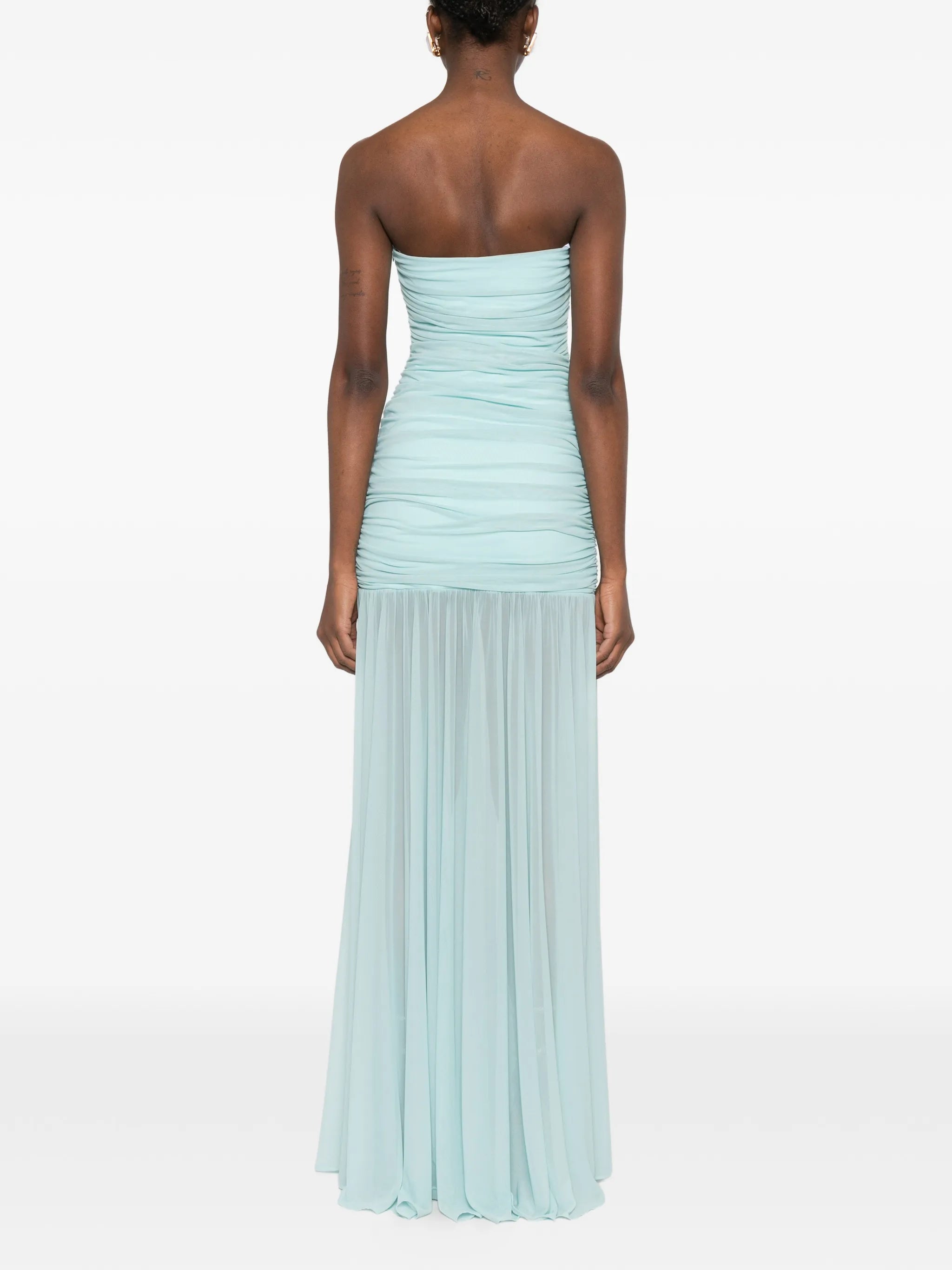 Adele ruched strapless dress