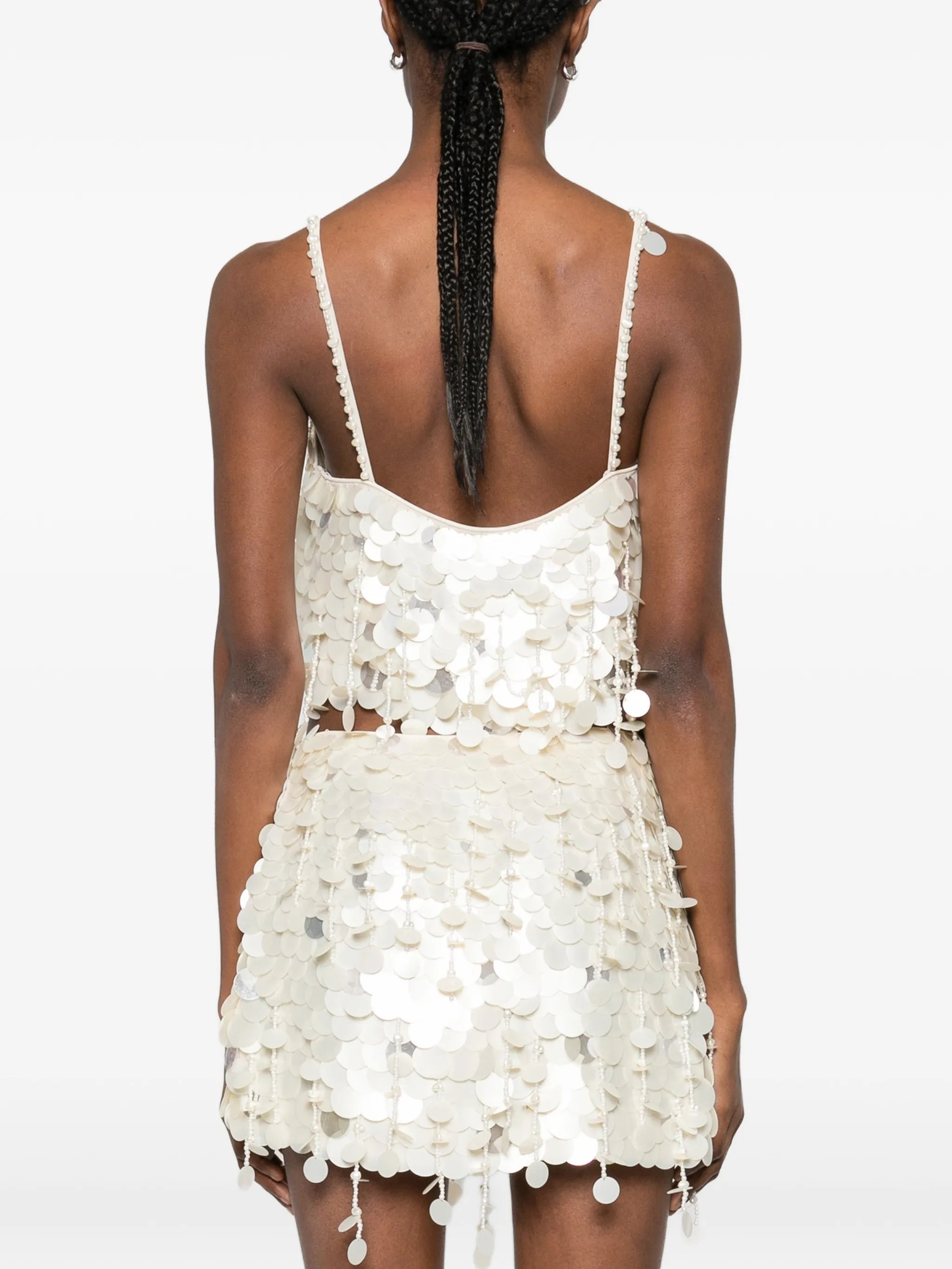 Eudora beaded-embellishment top