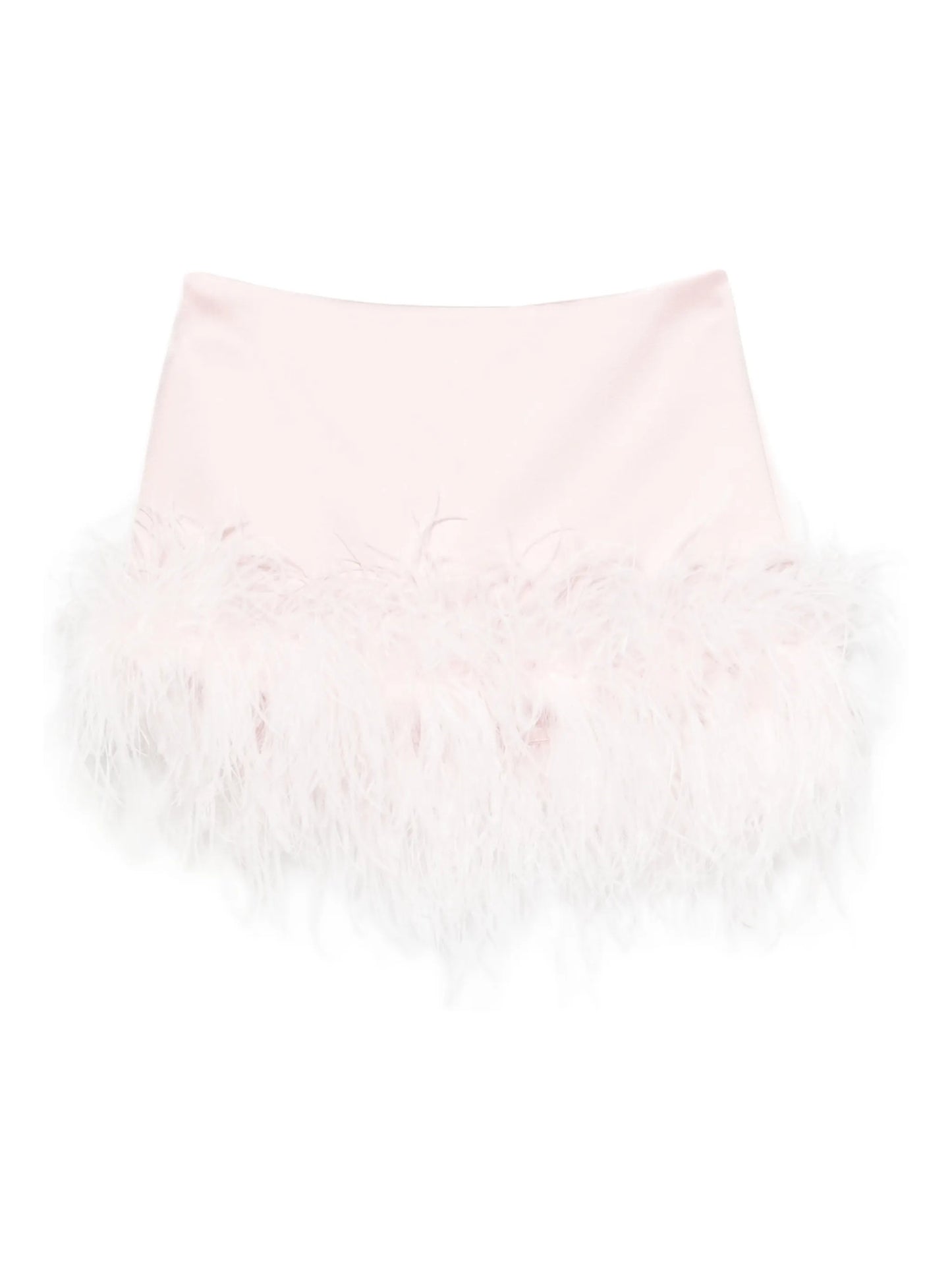 Florriette feather-trim mini skirt