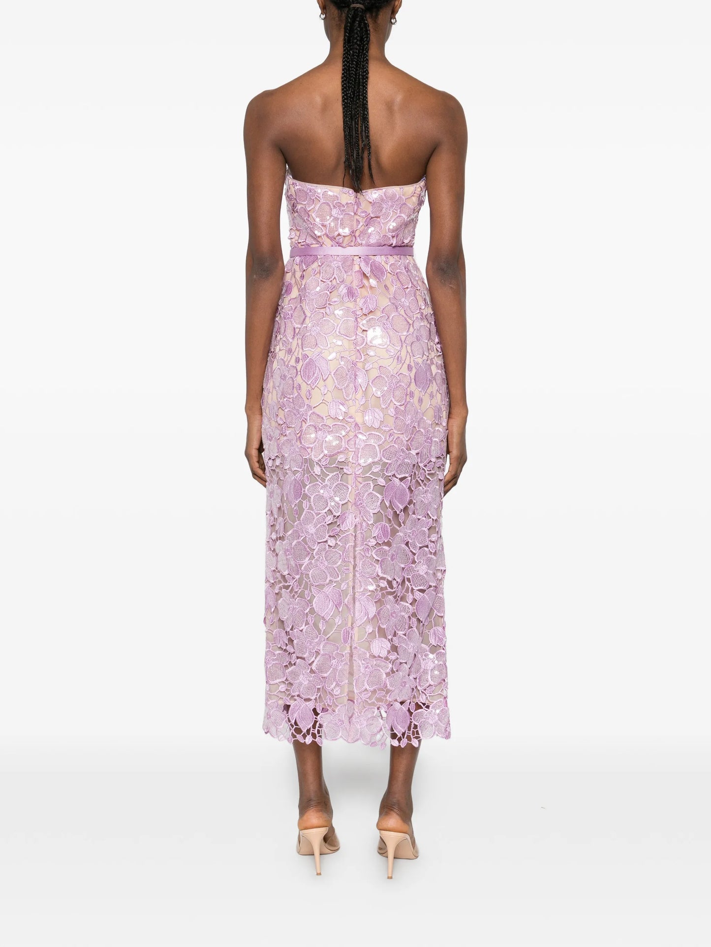 Rowena lace midi dress