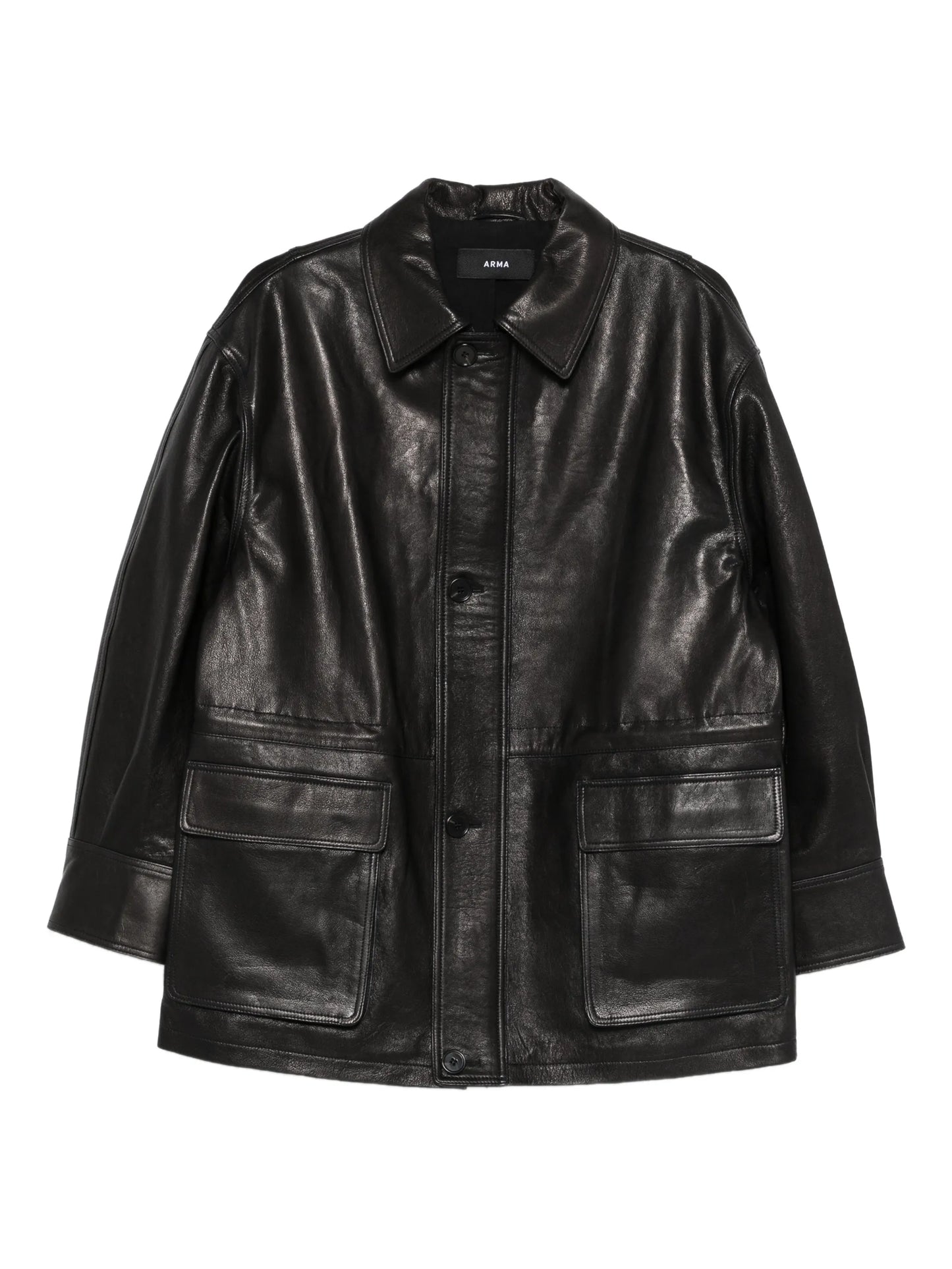 Maeve flap-pockets leather jacket