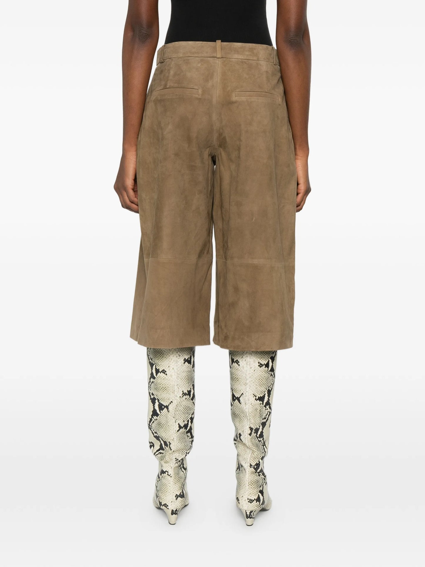 Jina suede bermuda shorts