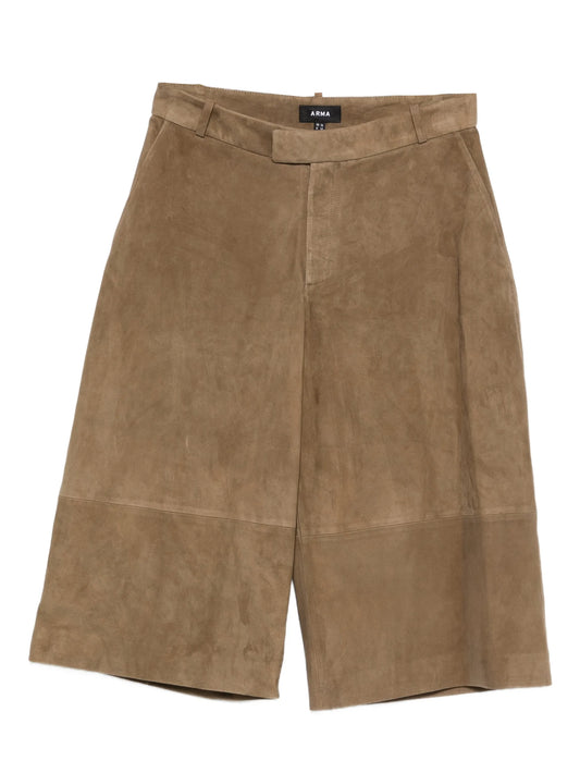 Jina suede bermuda shorts