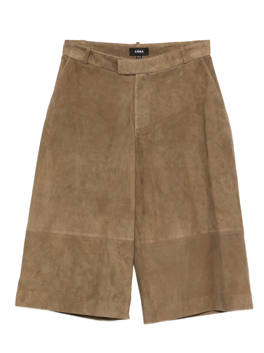 Jina suede bermuda shorts