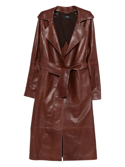 leather trench coat