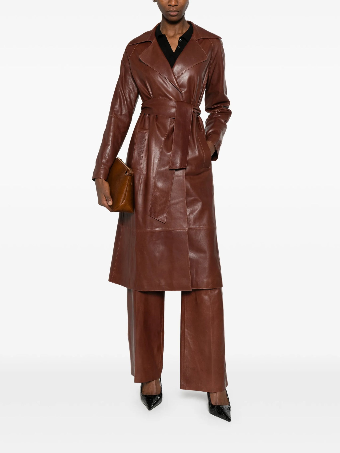 leather trench coat