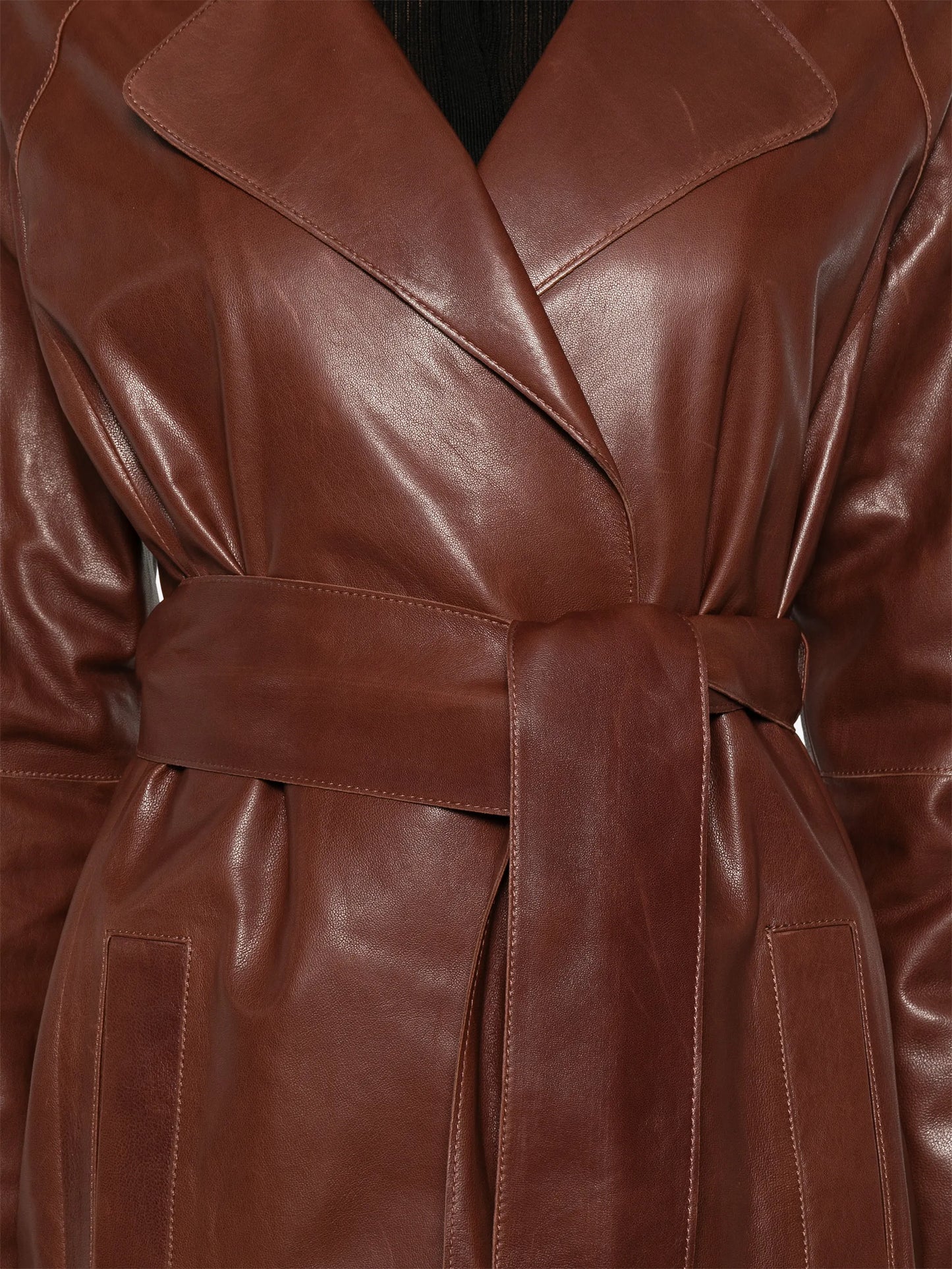 leather trench coat