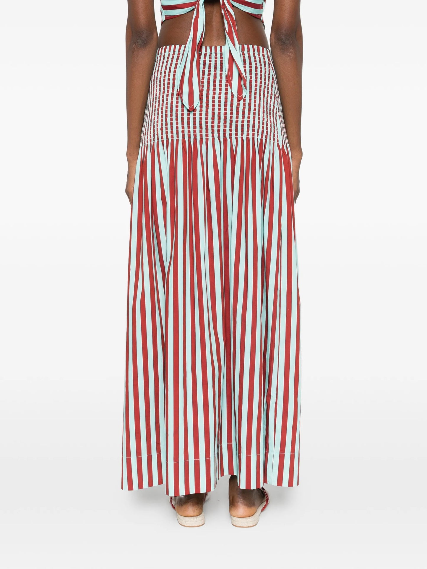striped maxi skirt