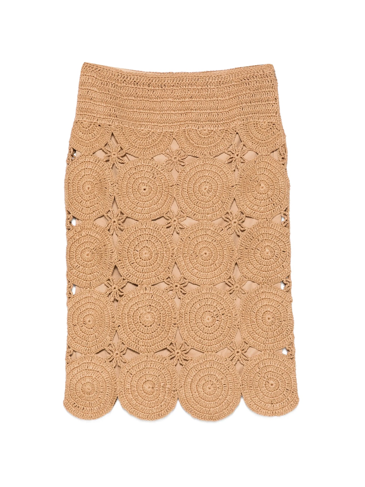 Beep Beep crochet midi skirt