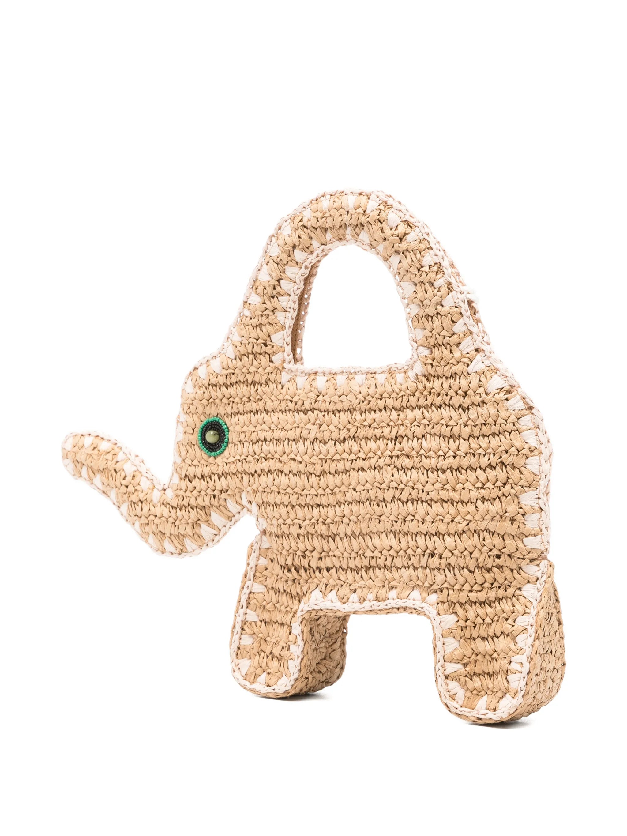 elephant-motif tote bag