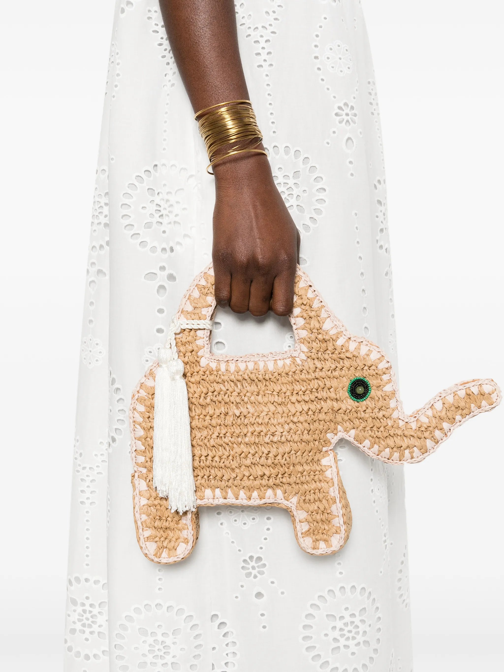 elephant-motif tote bag