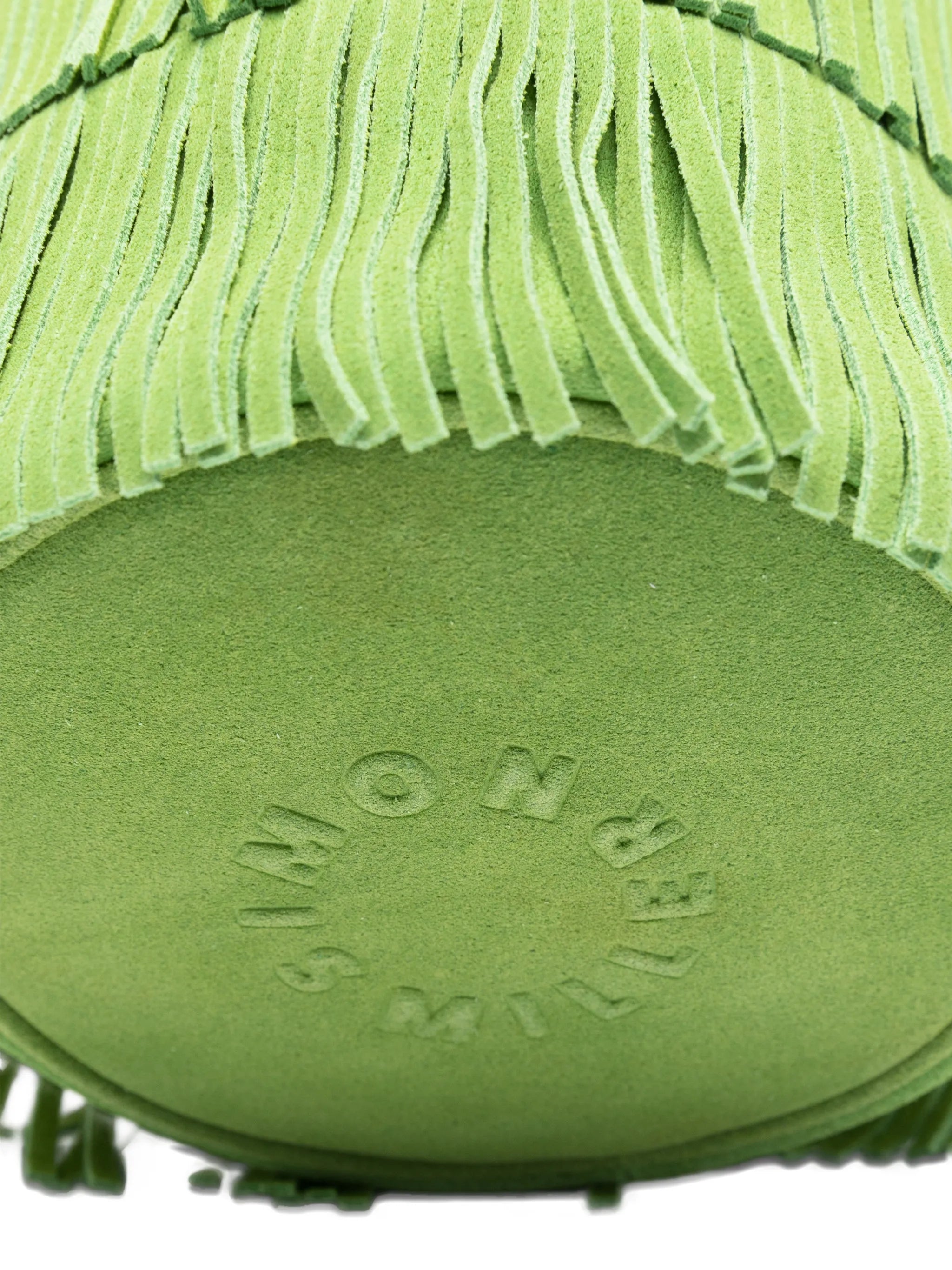 Tiki fringe top-handle tote bag