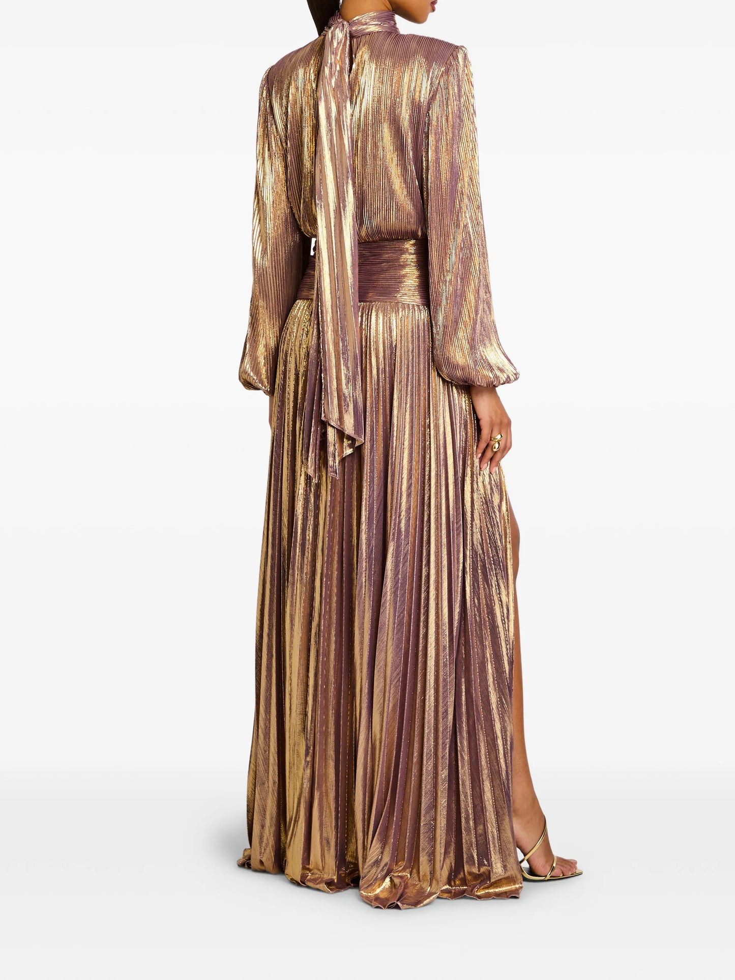 Brienna pleated maxi dress