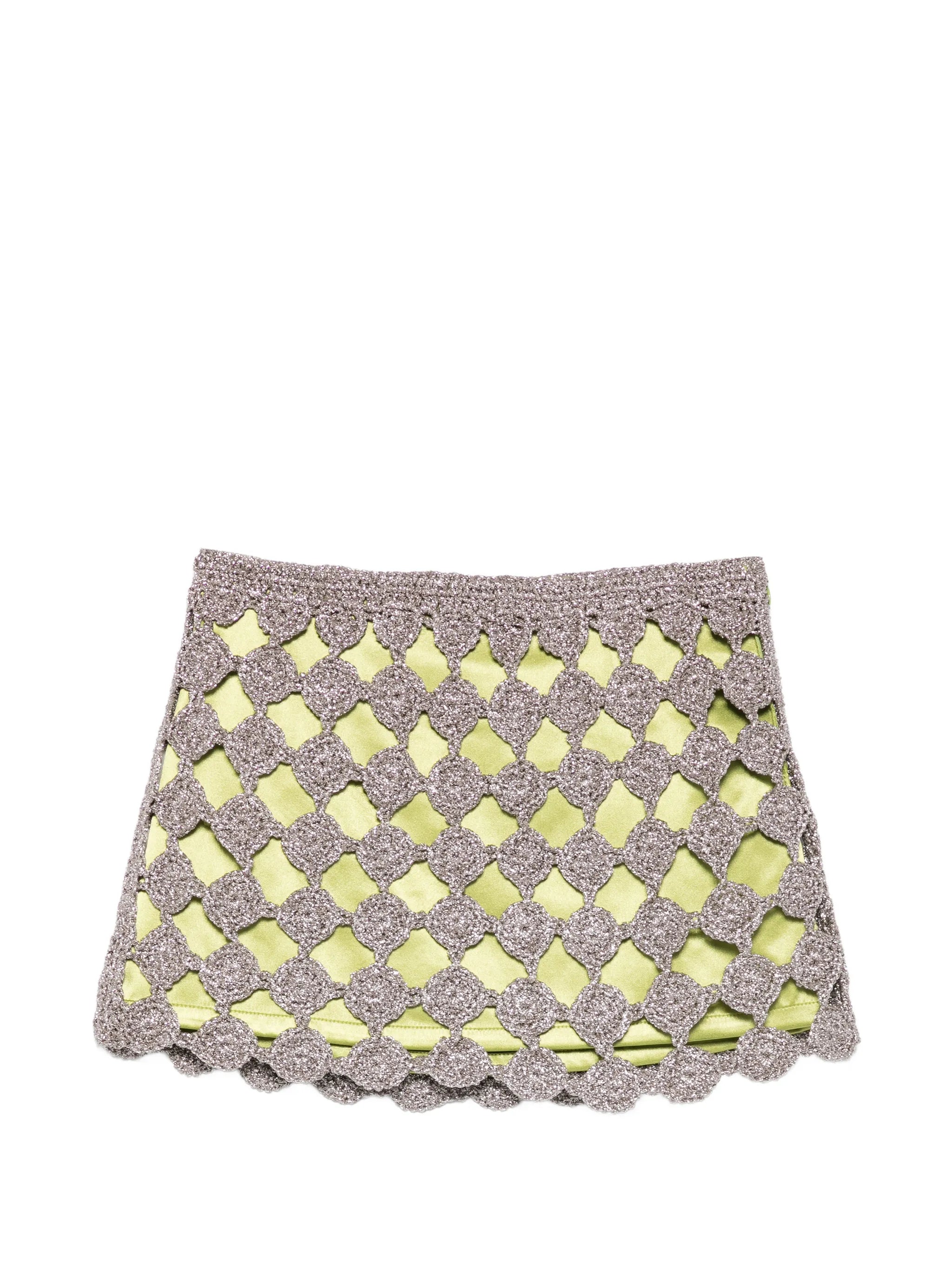 Zera crochet mini skirt