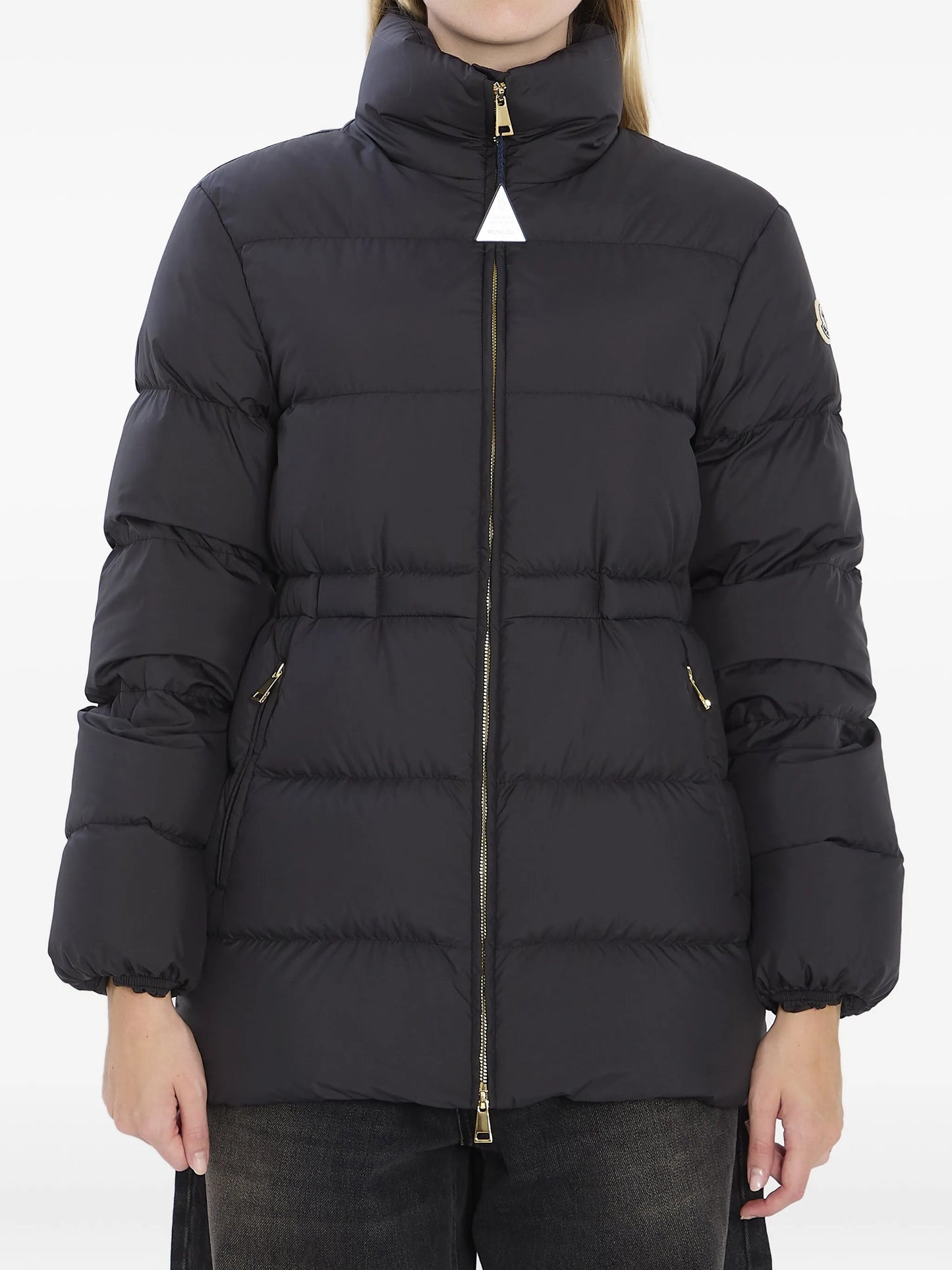 Brosset logo-patch puffer jacket