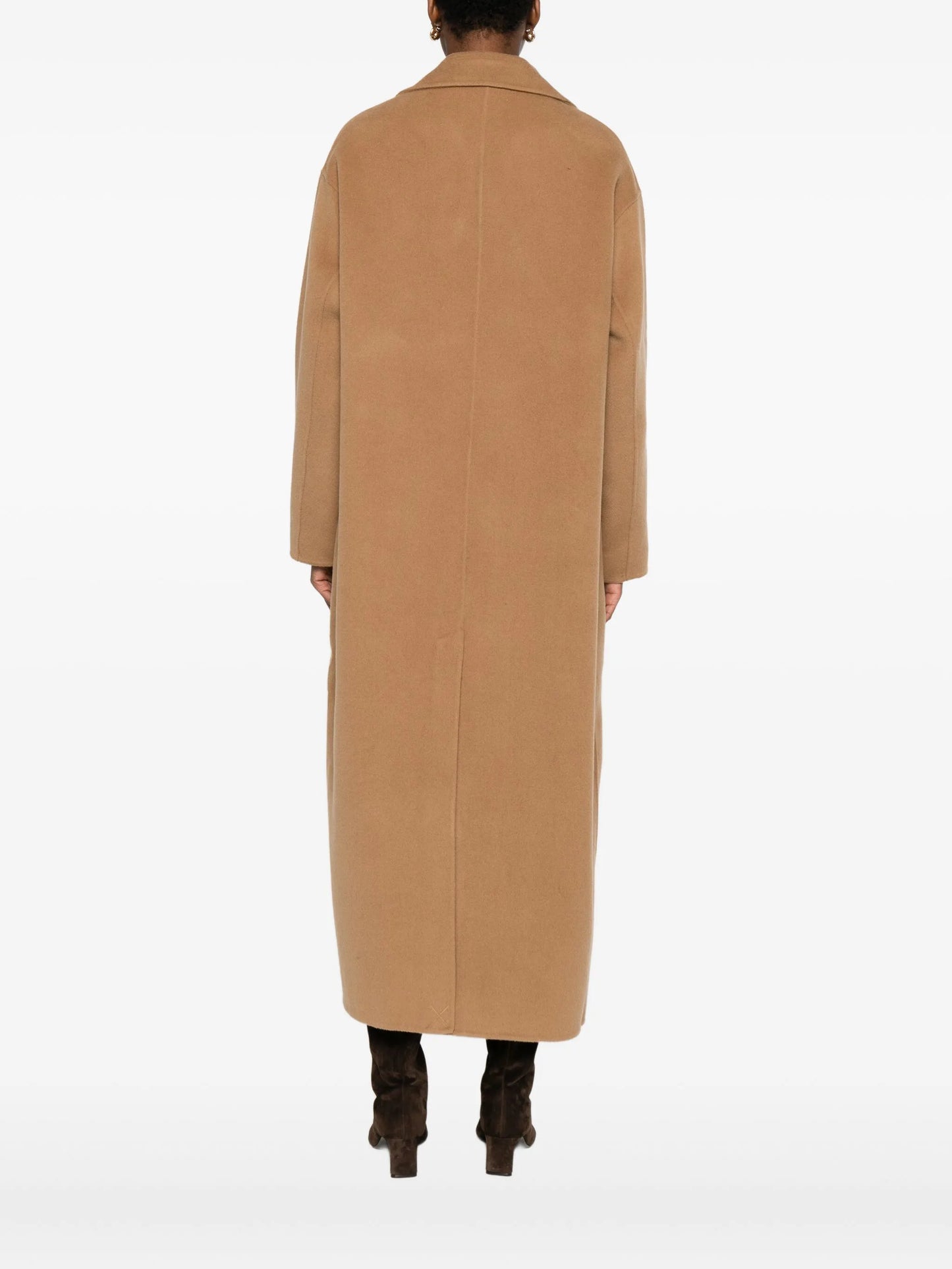 double-breasted patch-pocket coat