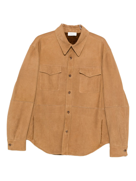 button-down flap-pocket shirt jacket