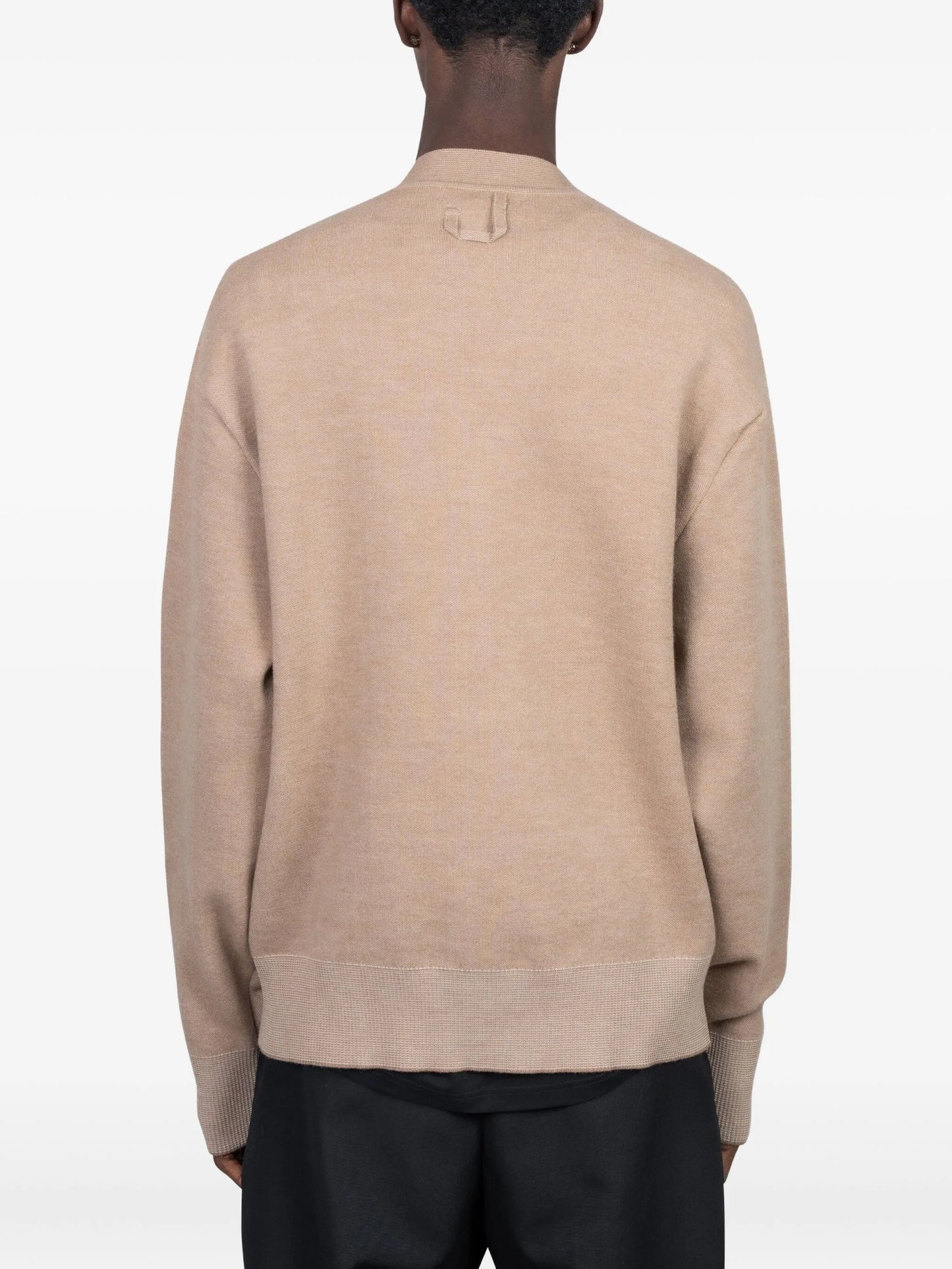 buttoned V-neck cardigan