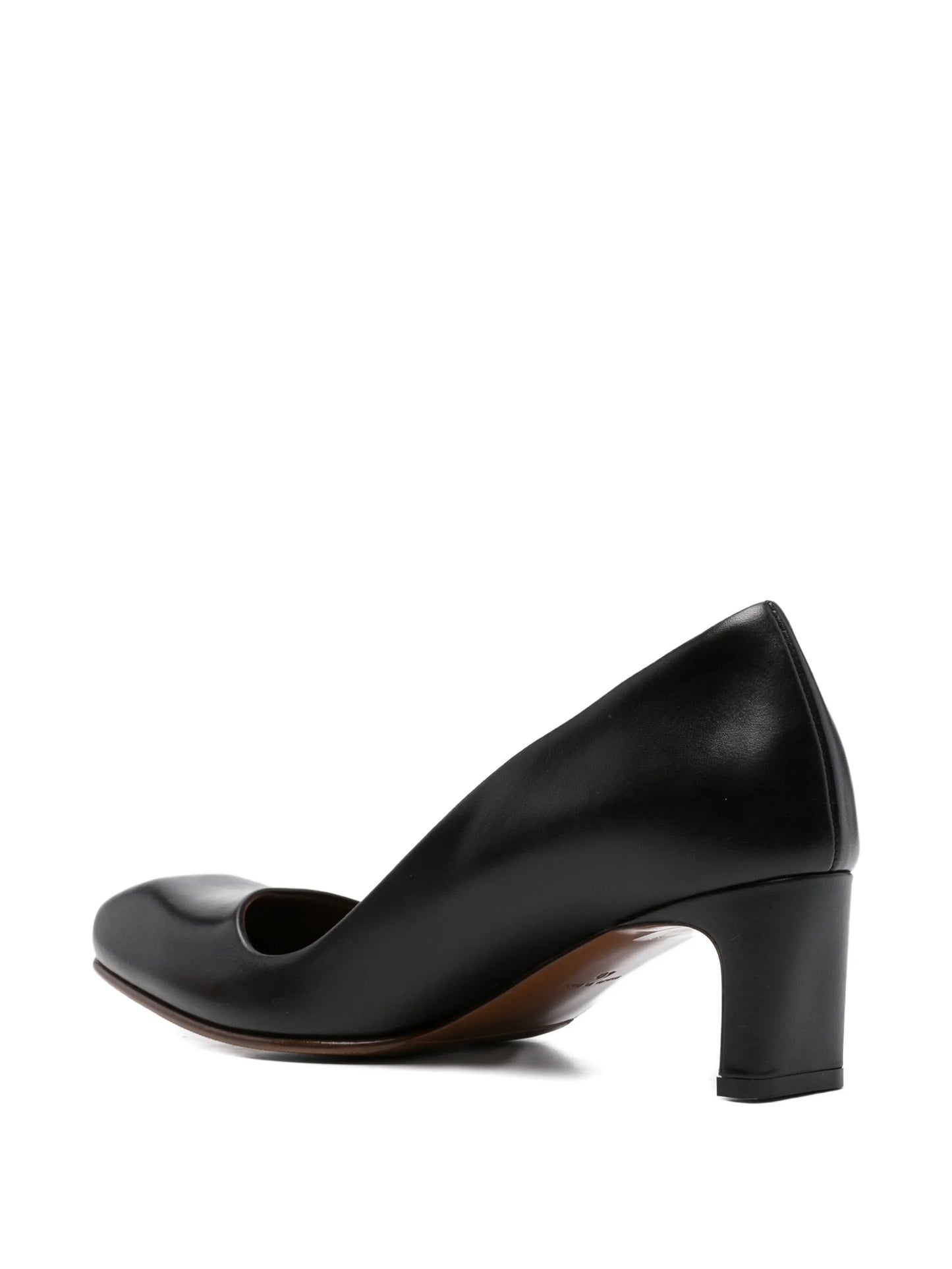 Karasu leather heeled pumps