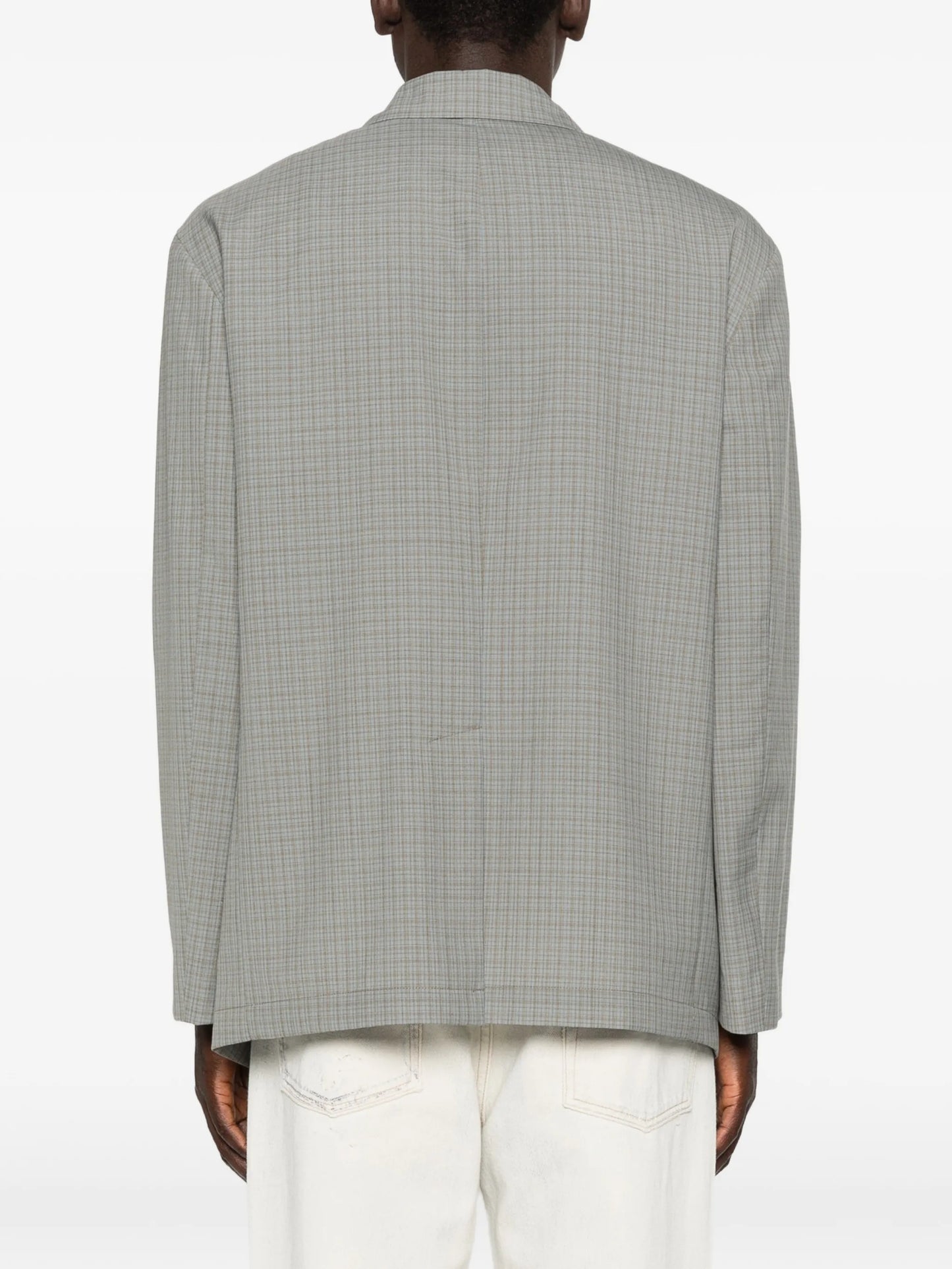 Industry check-pattern blazer
