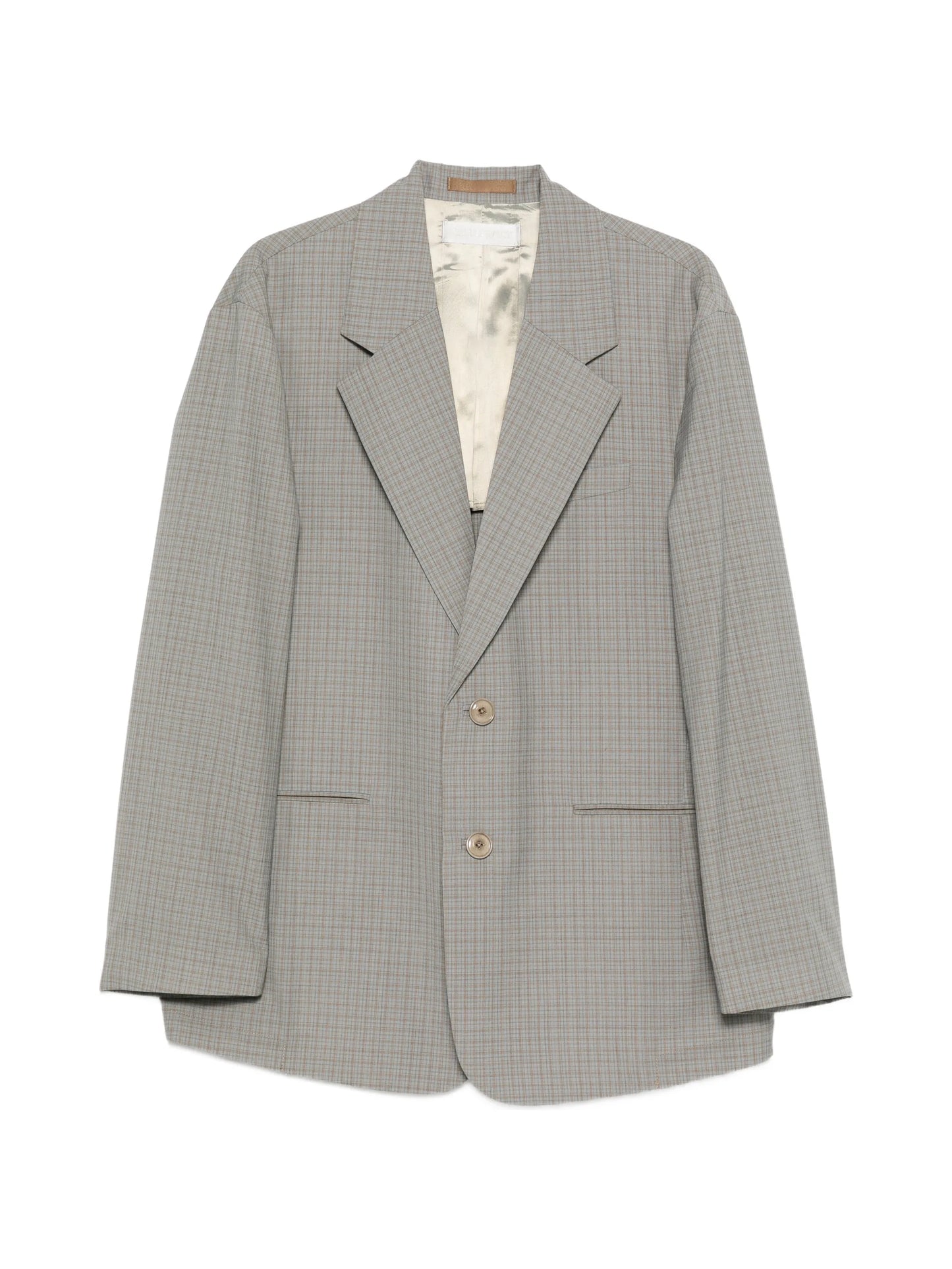 Industry check-pattern blazer