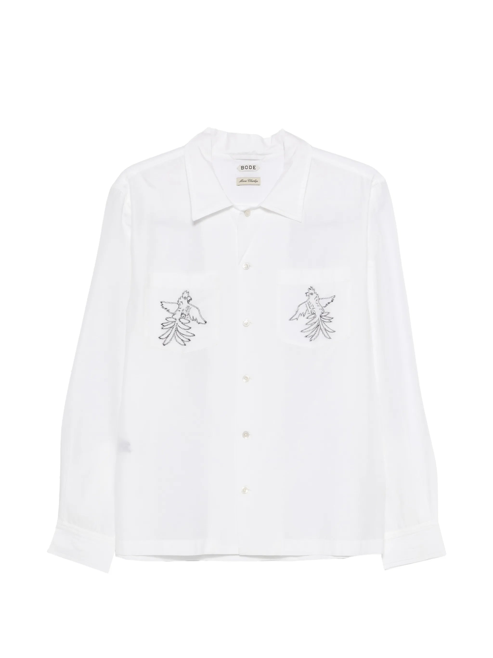 Cockatoo embroidered shirt