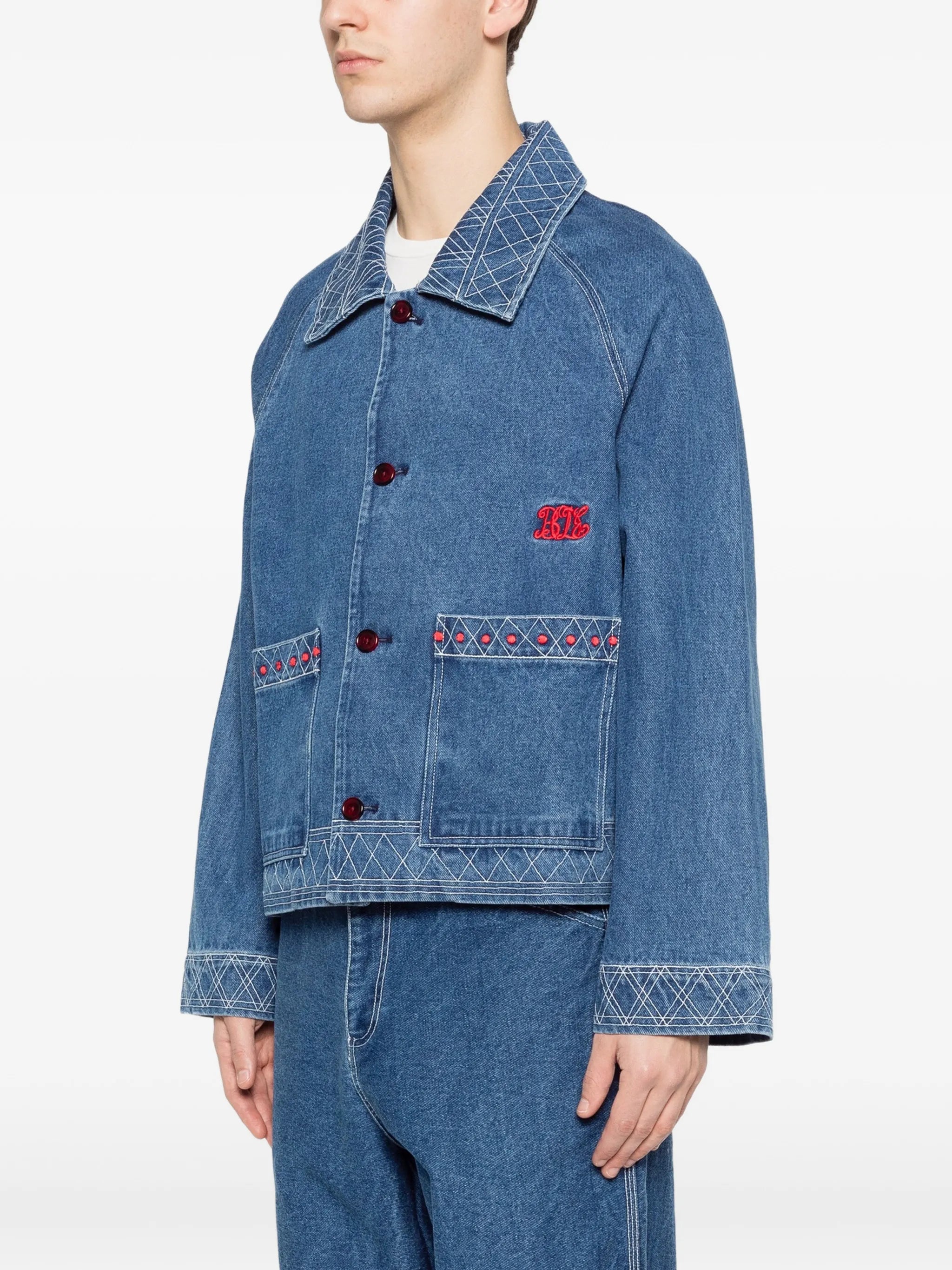 embroidered denim jacket