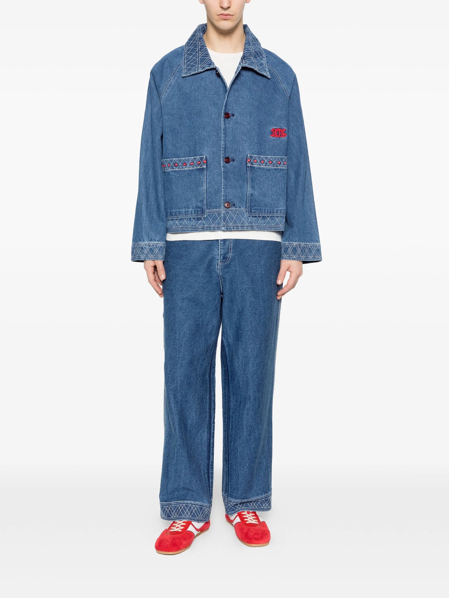 embroidered denim jacket