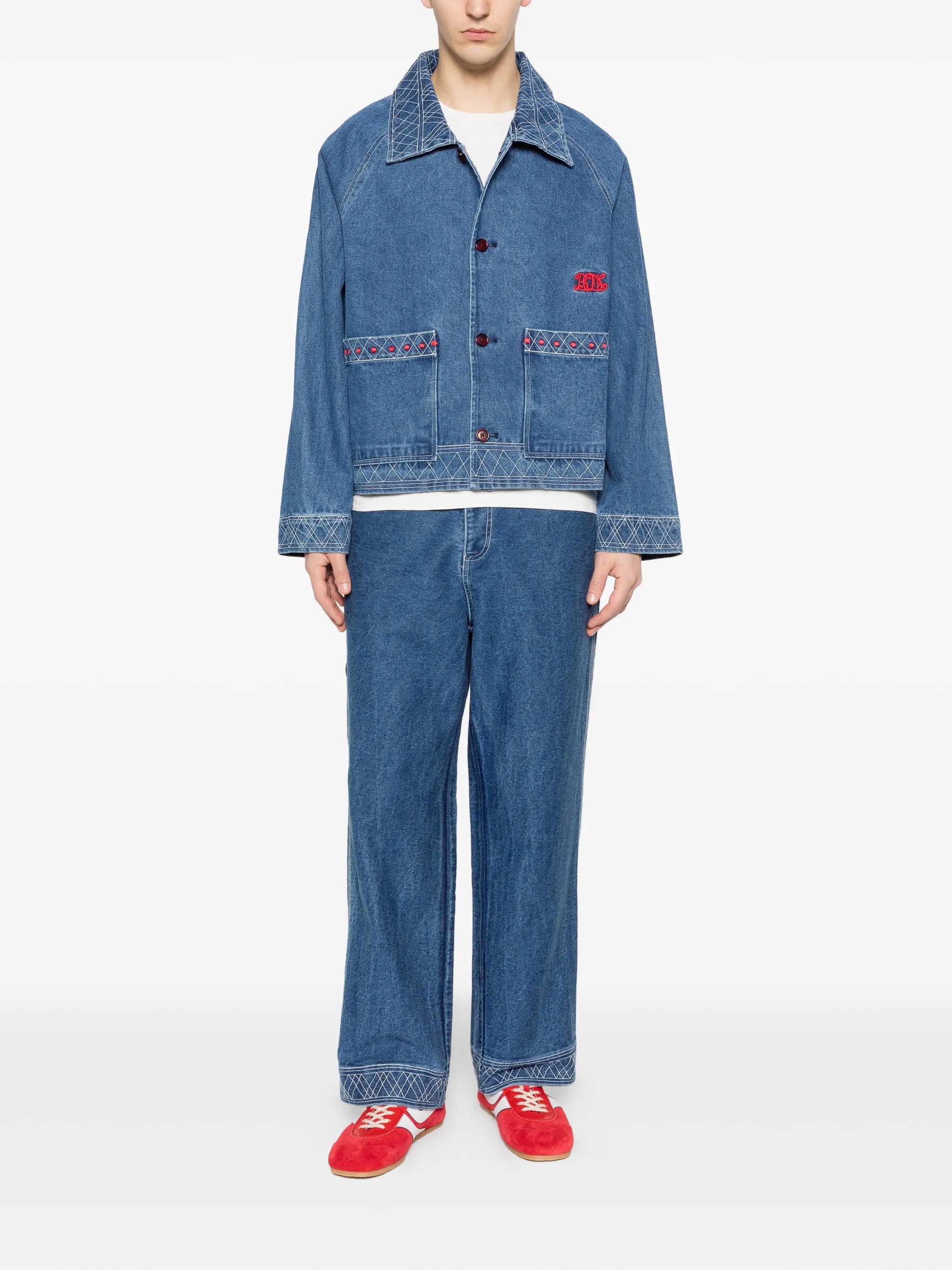 embroidered denim jacket