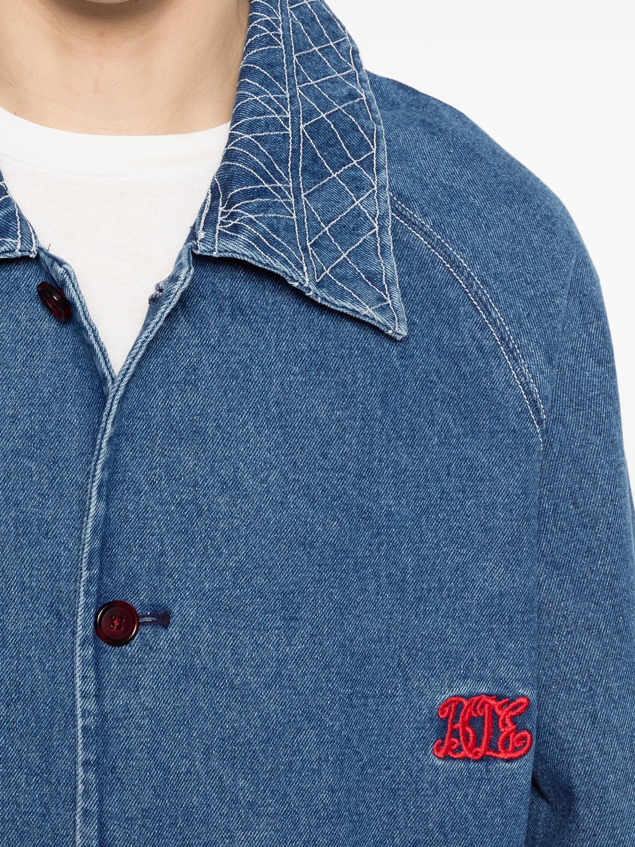 embroidered denim jacket
