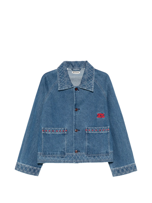 embroidered denim jacket