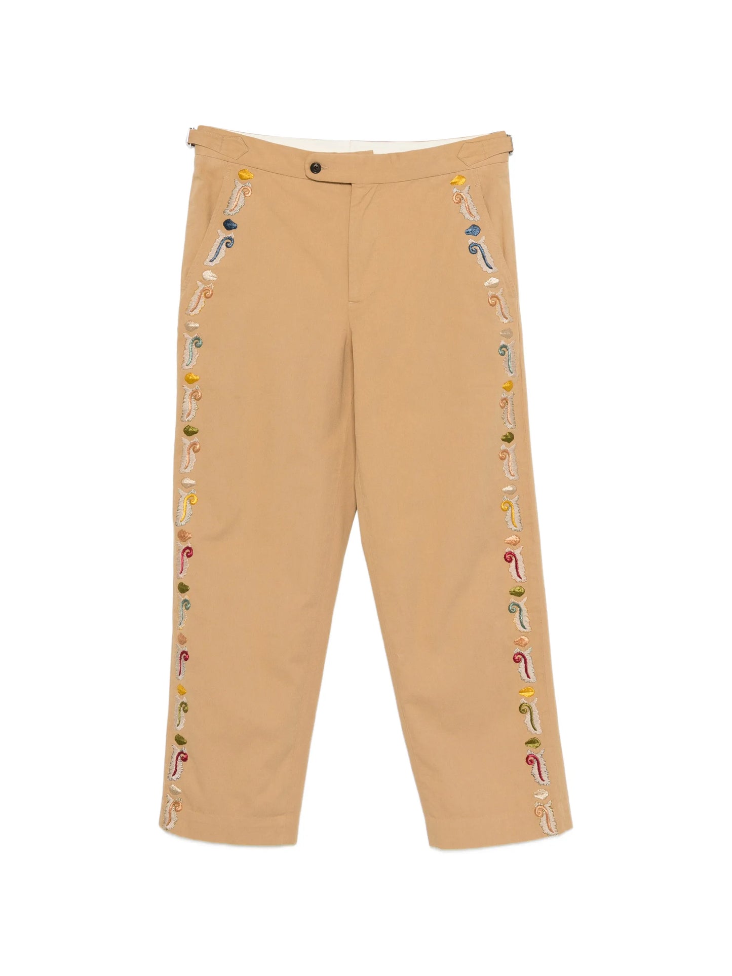 Feather Runner embroidered trousers