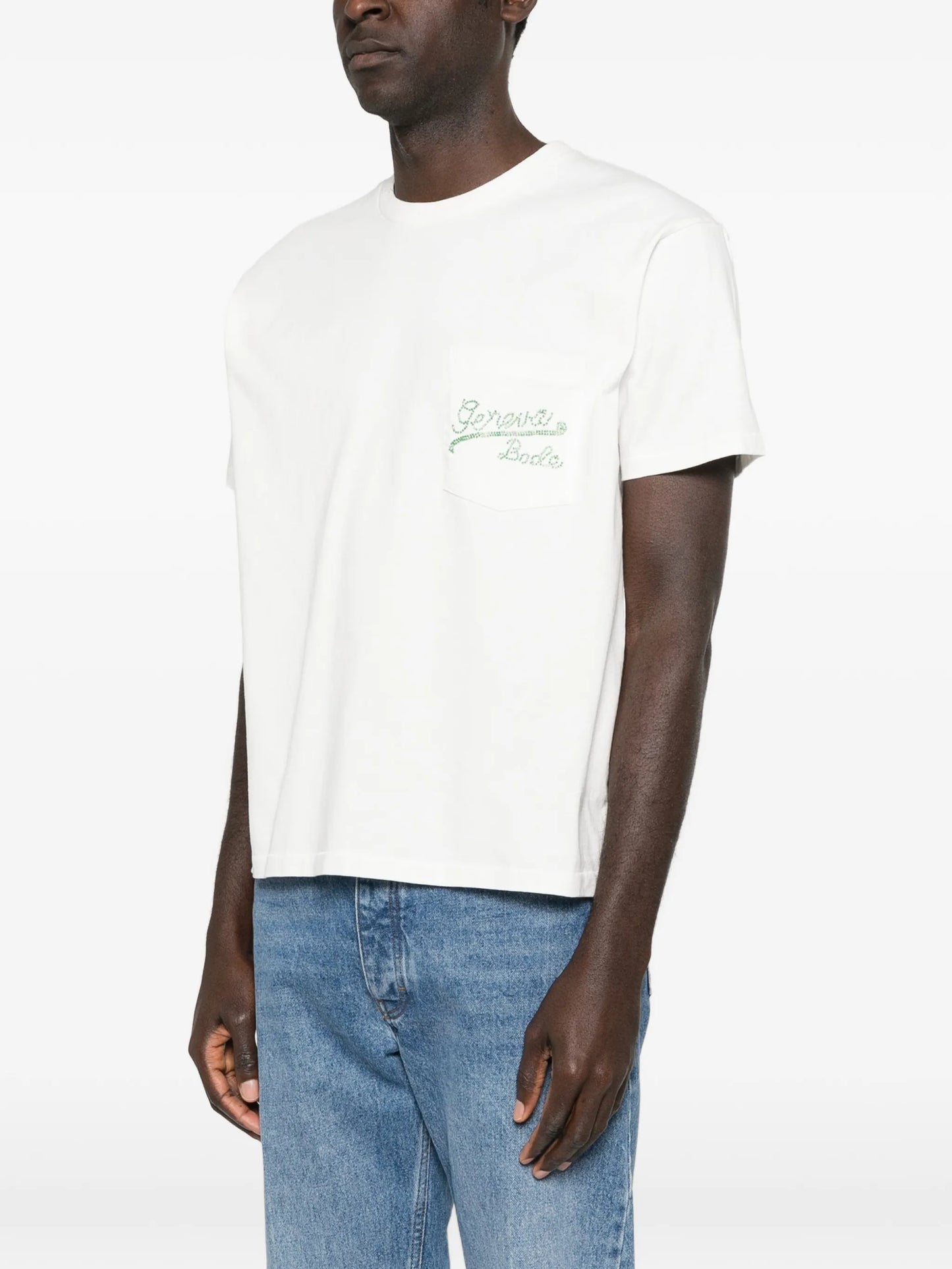 Geneva beaded pocket T-shirt