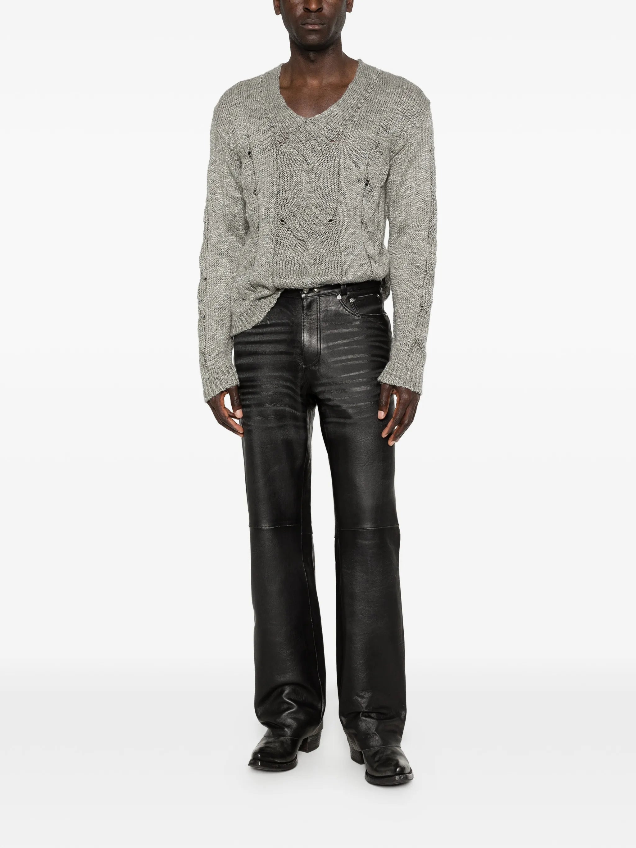 Carlson Cut leather trousers
