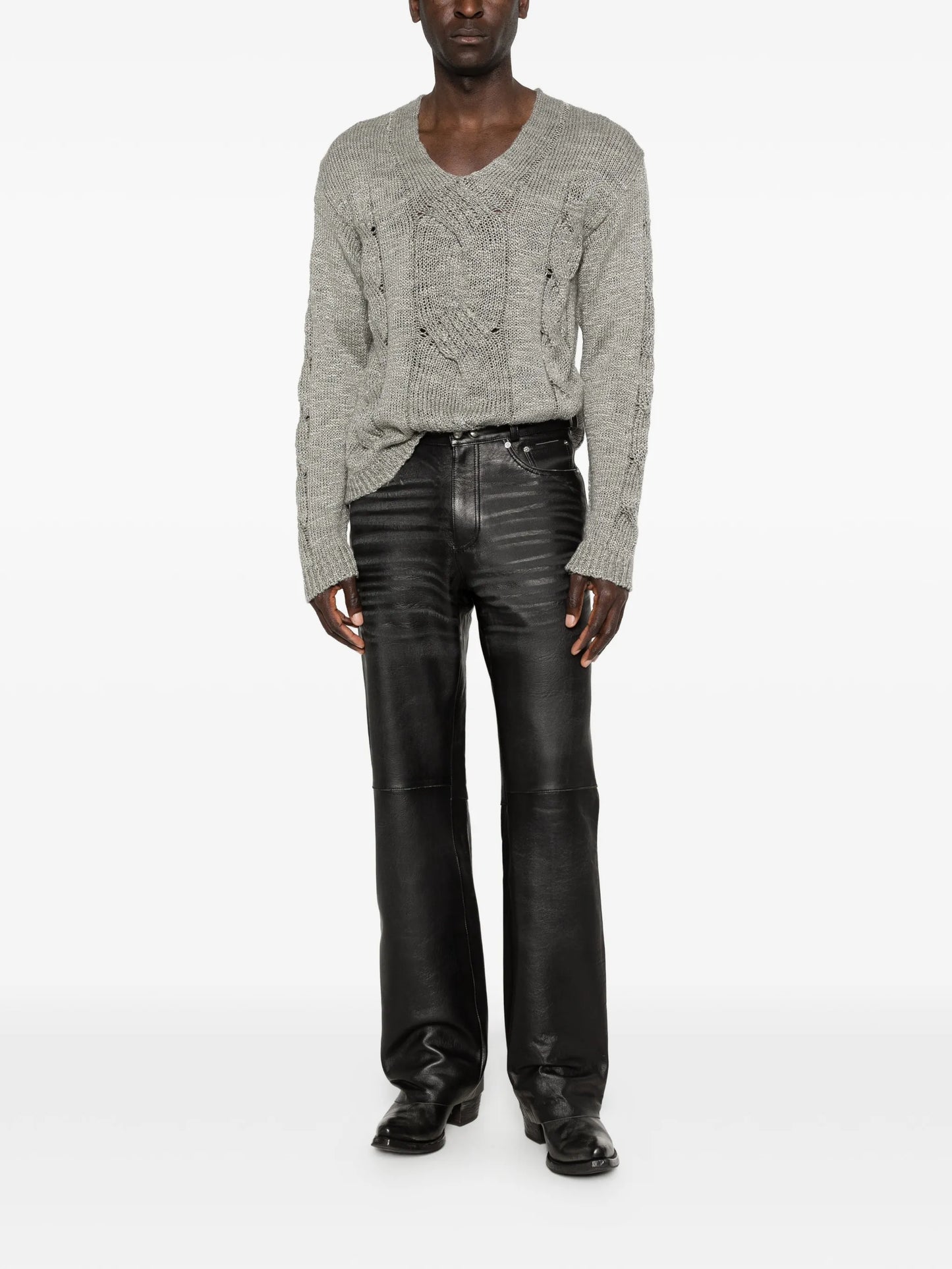Carlson Cut leather trousers