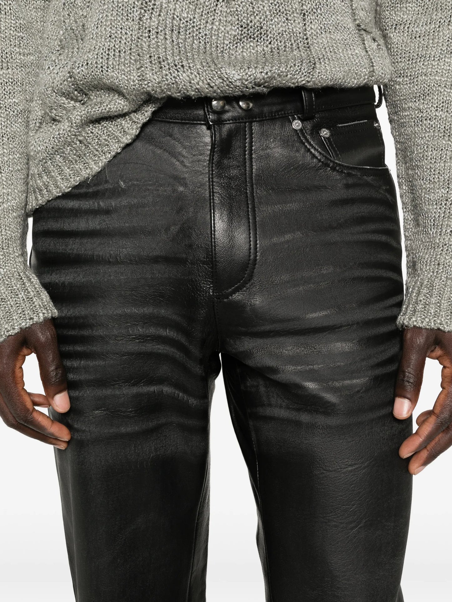 Carlson Cut leather trousers