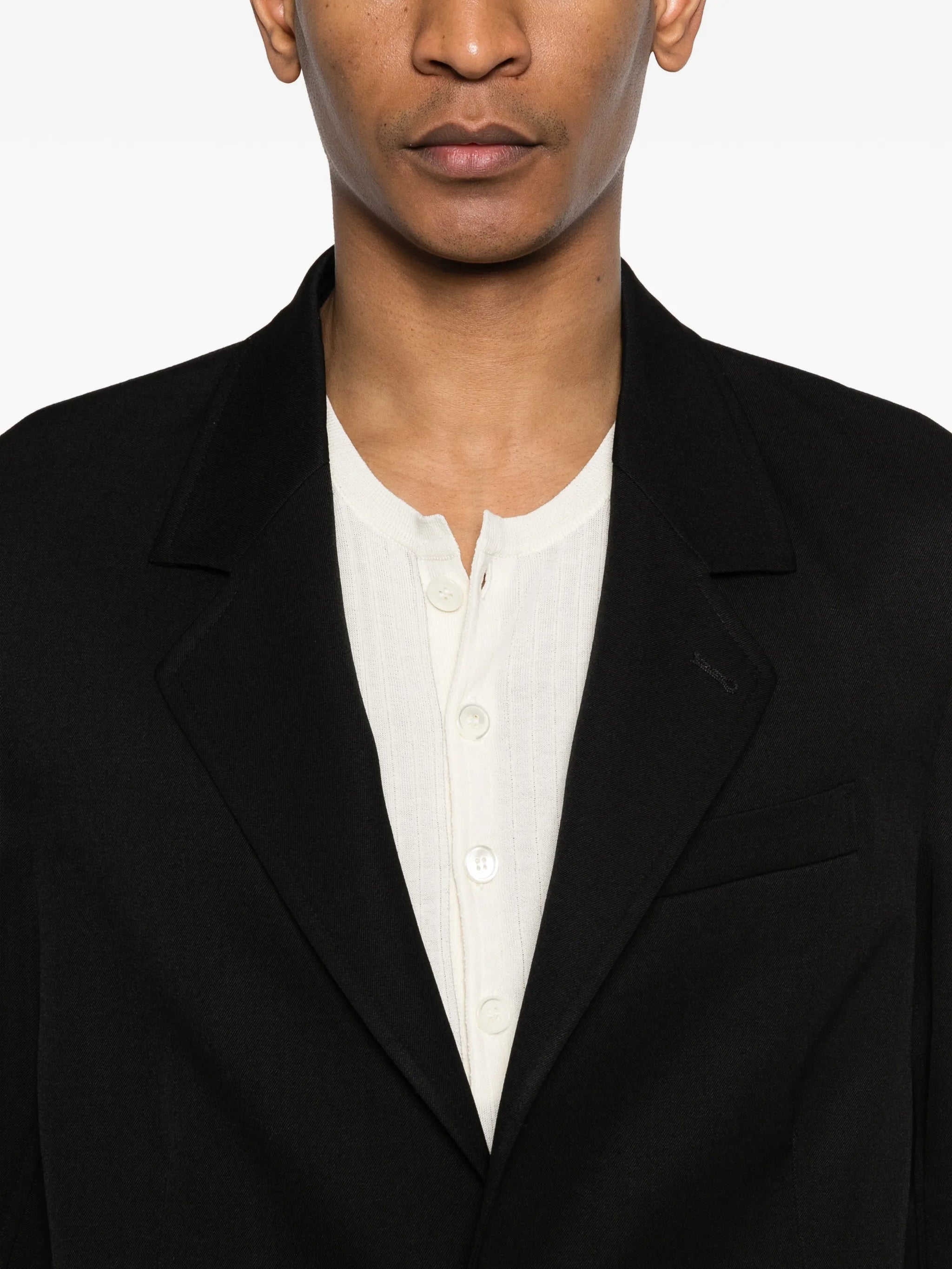 coarse black blazer