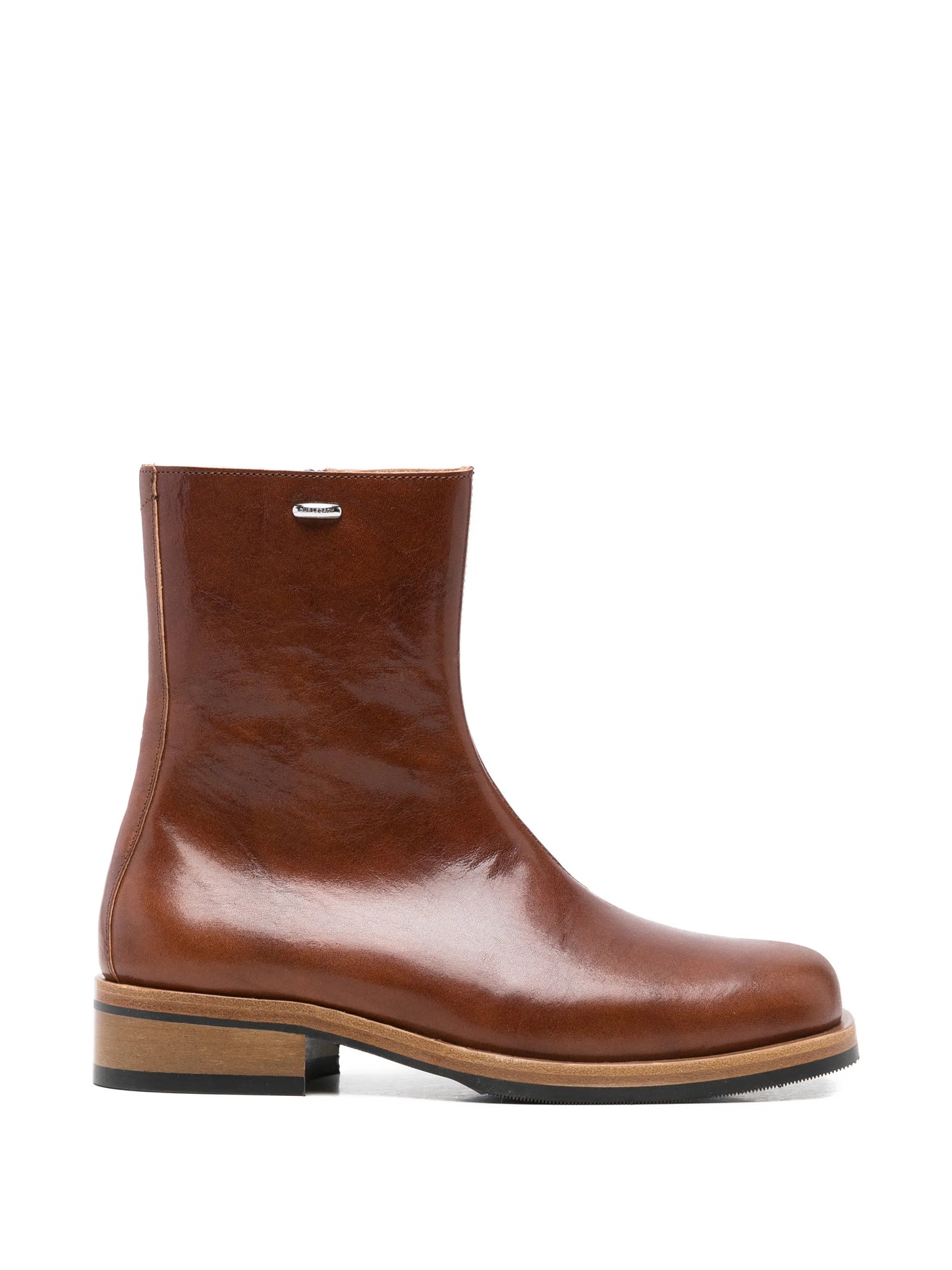 Camion leather ankle boots