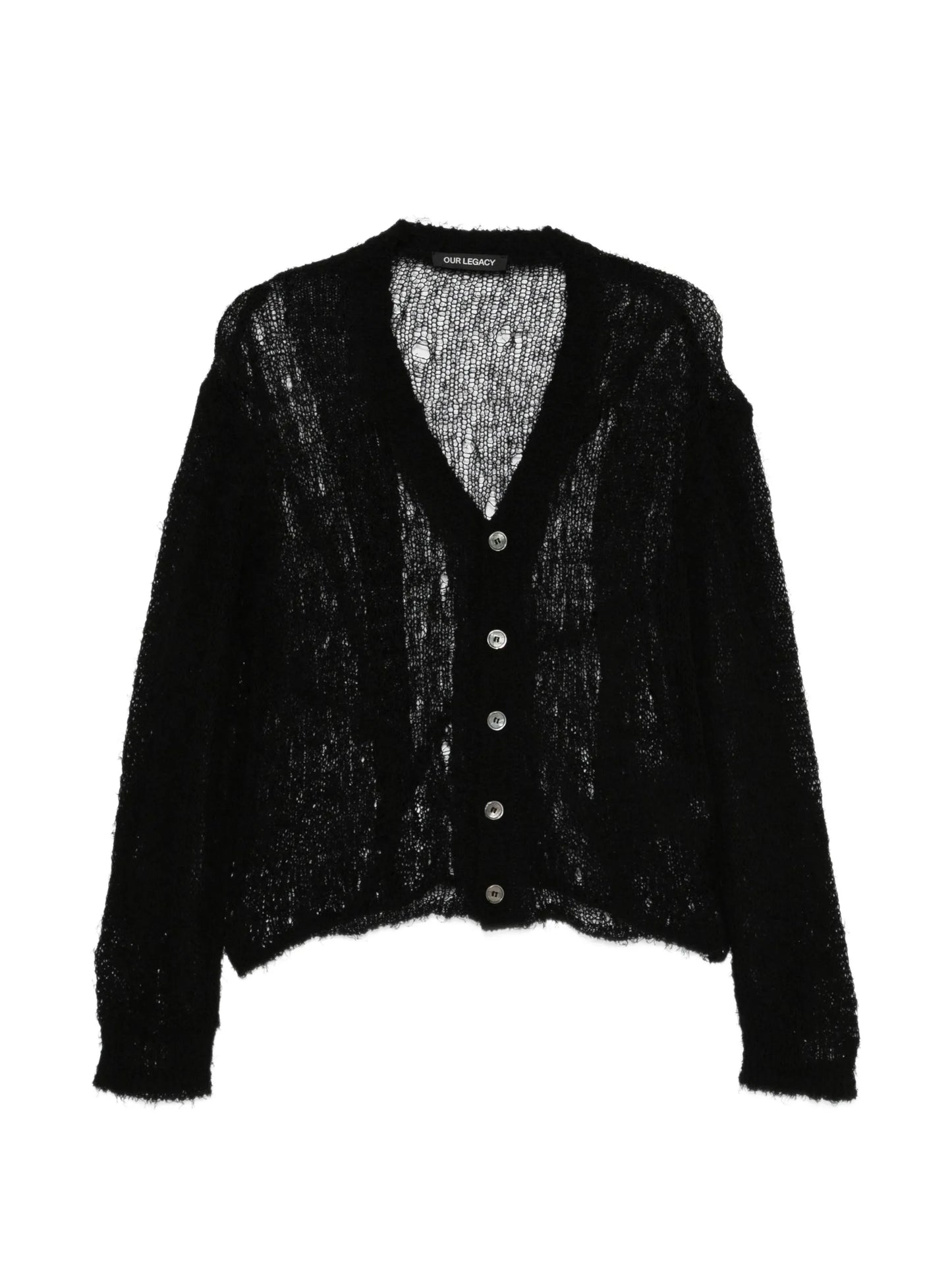 Academy ragged open-knit cardigan