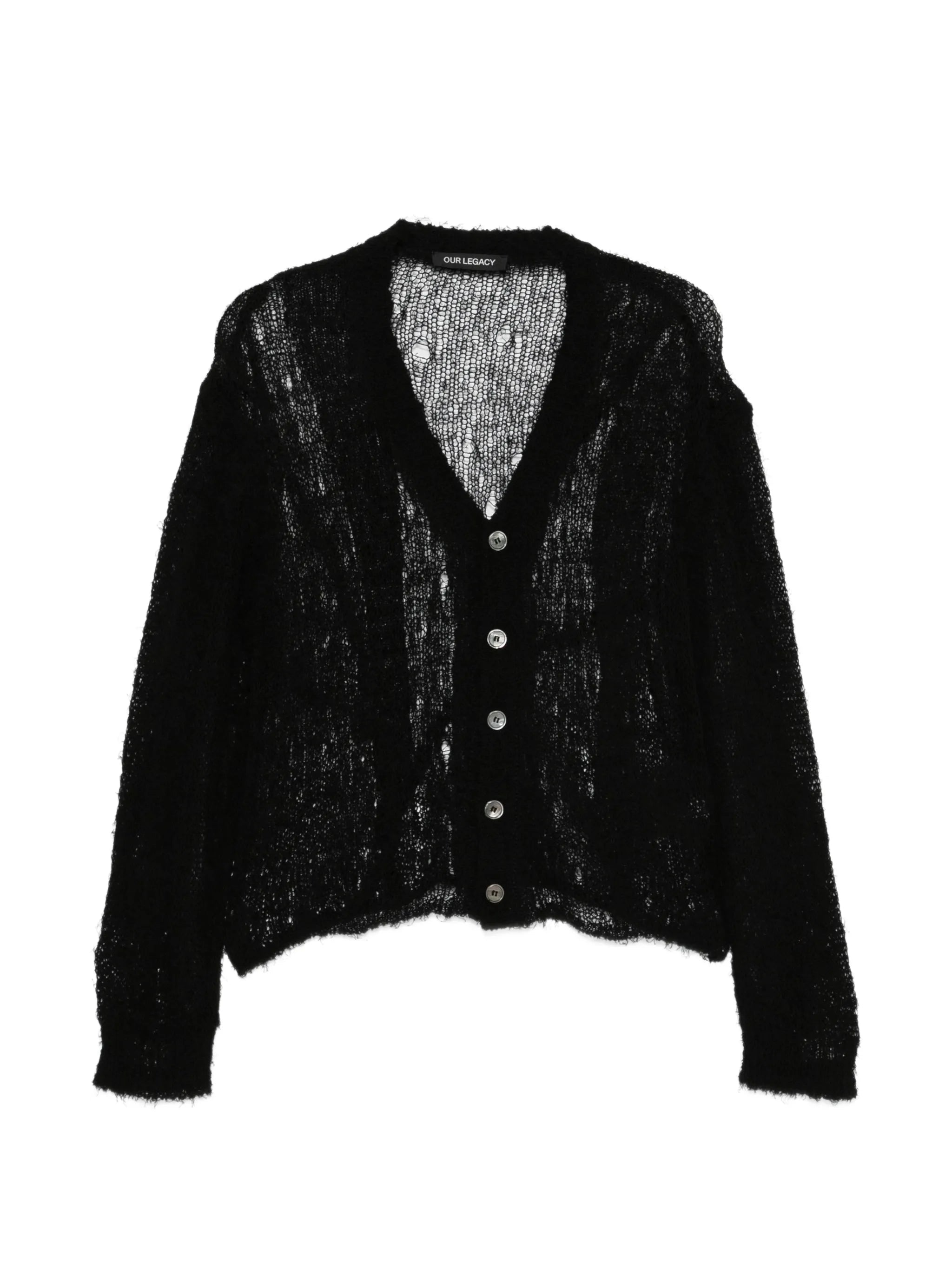 Academy laddered-knit cardigan