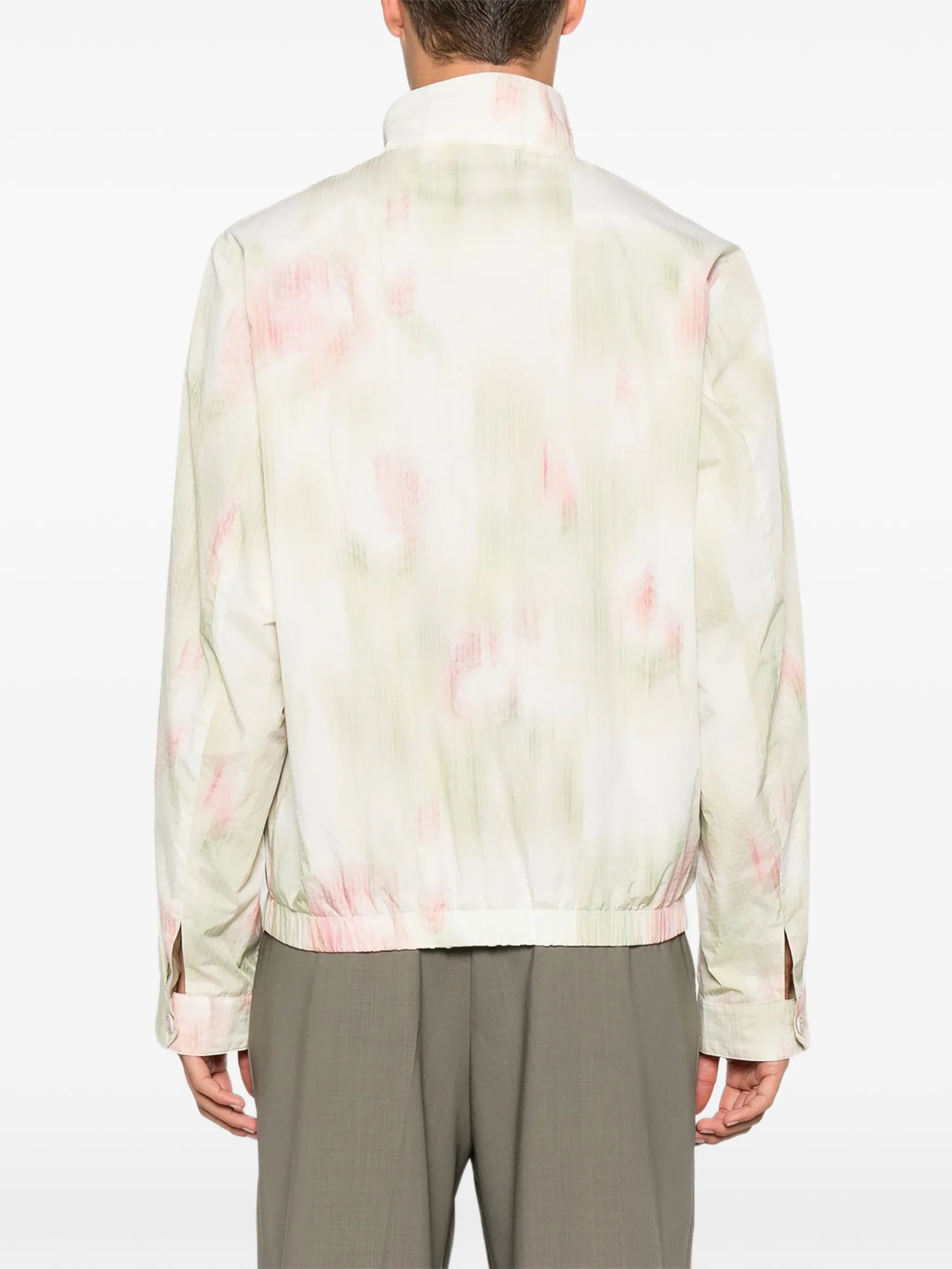 Casino flower-print ripstop jacket