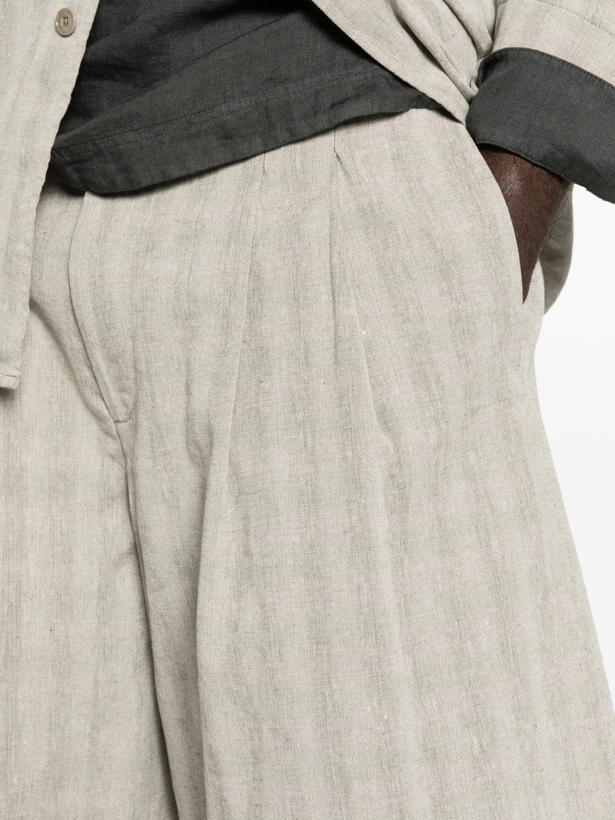 Split checked shorts