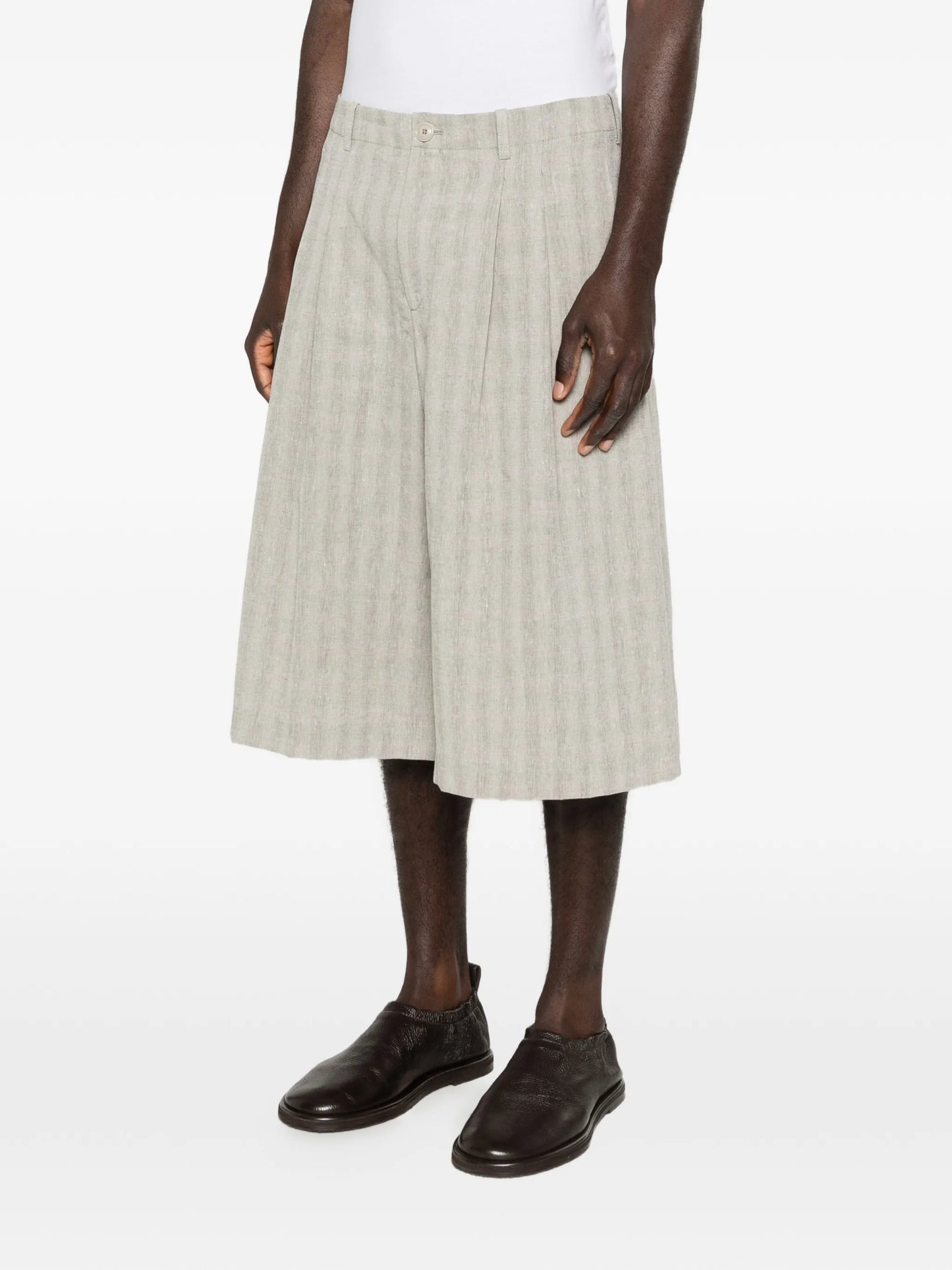 Split checked shorts